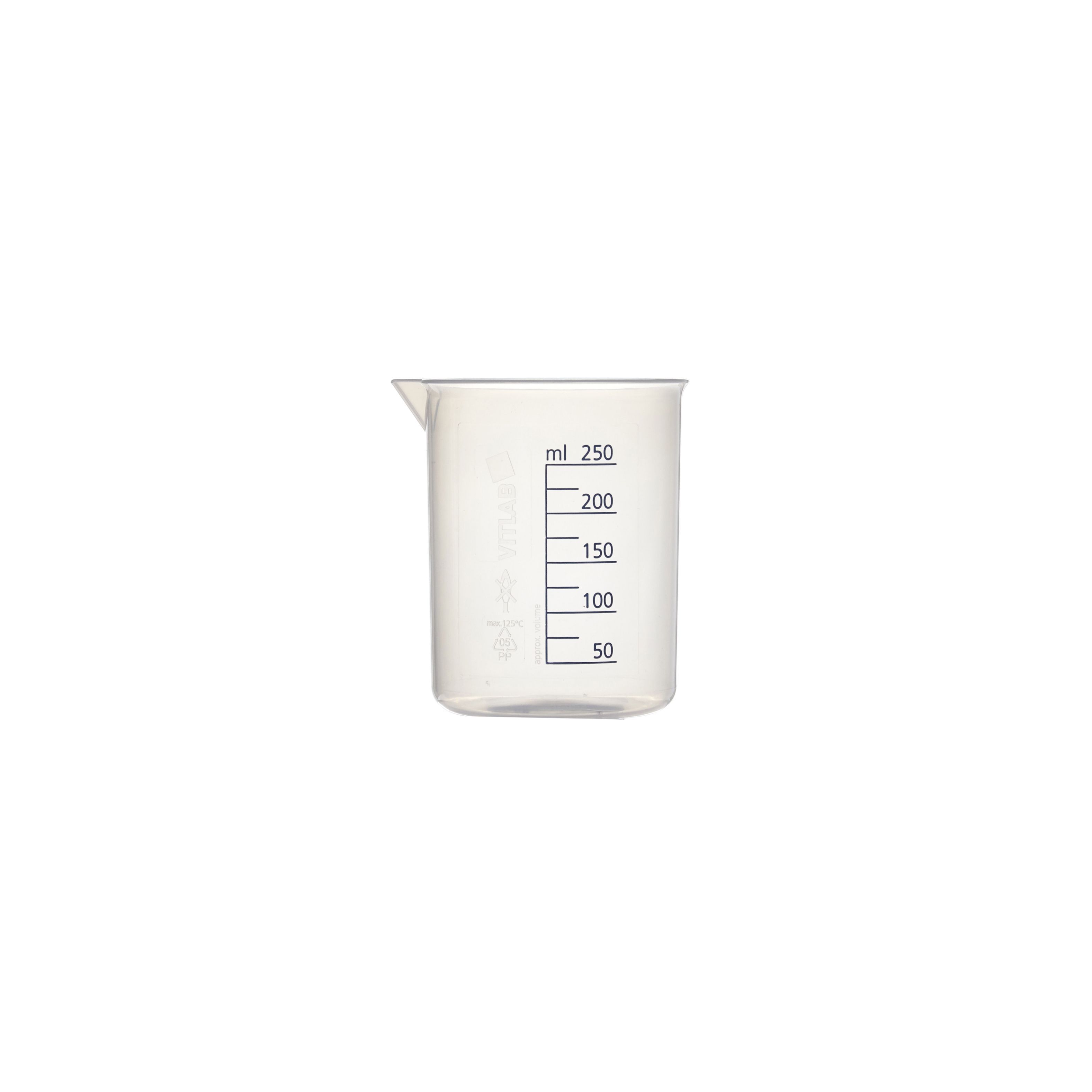 VASO DE PRECIPITADO DE PP DE 250mL. VITLAB