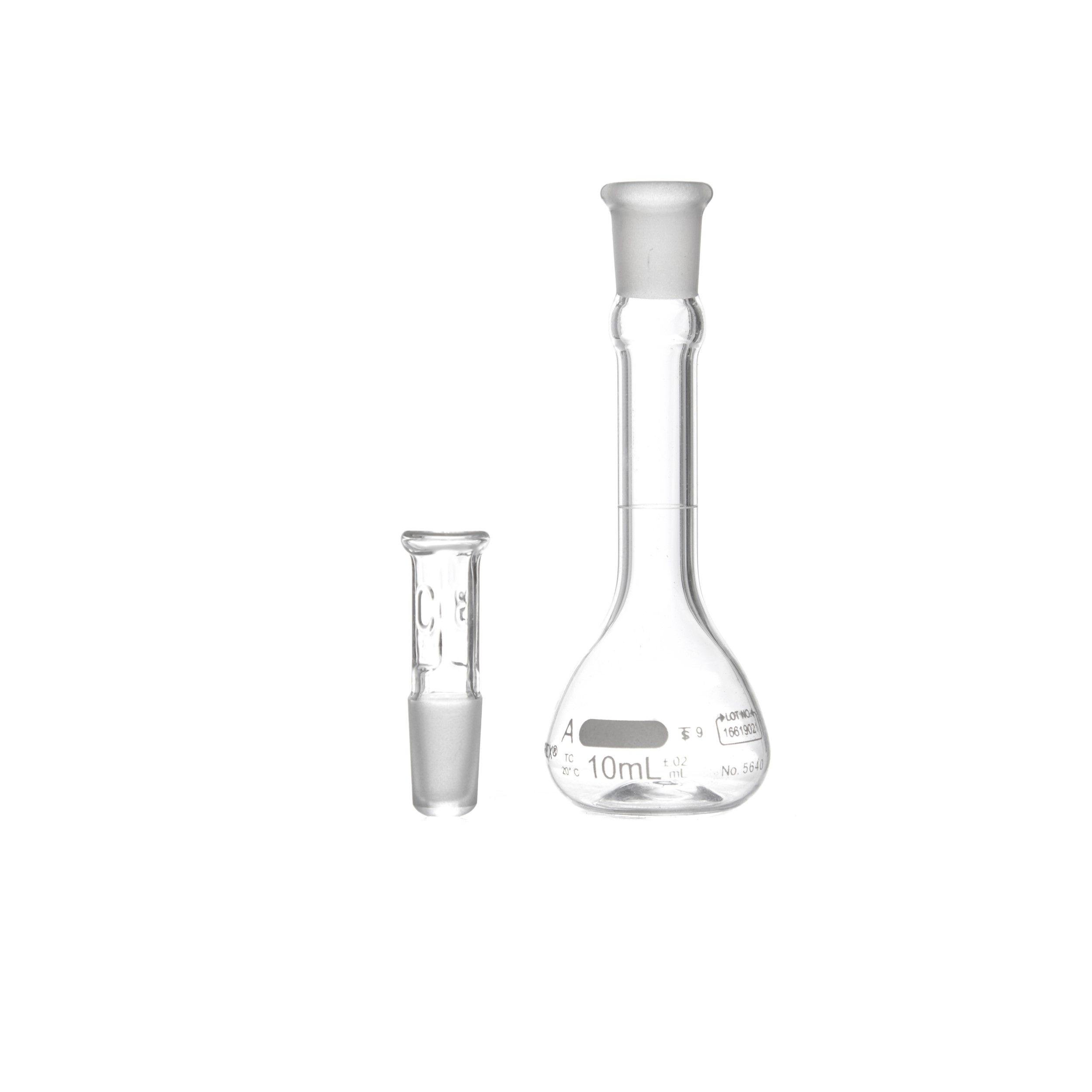 MATRAZ VOLUMÉTRICO DE 10ml CLASE A ASTM. PYREX