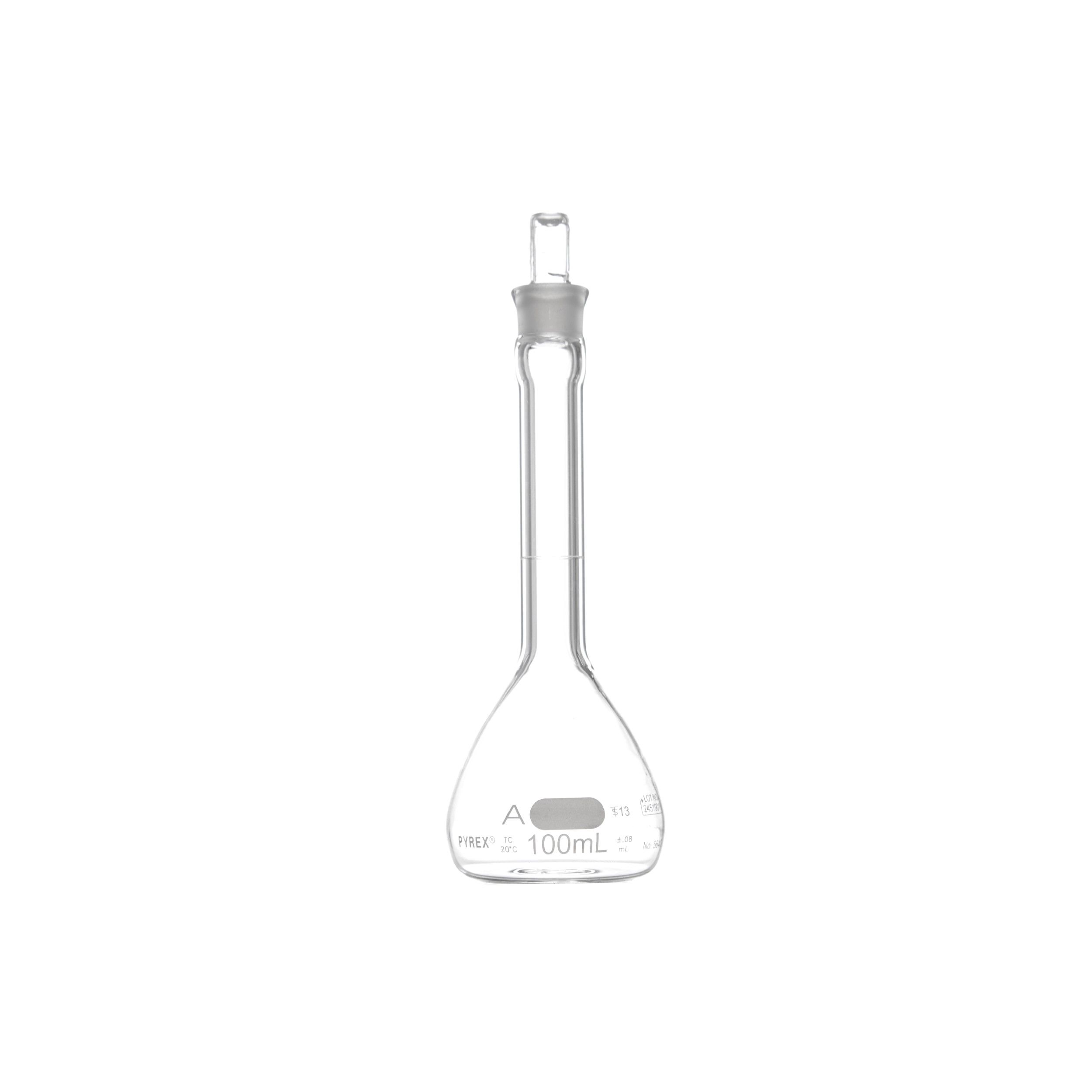 MATRAZ VOLUMÉTRICO DE 100ml CLASE A ASTm. PYREX