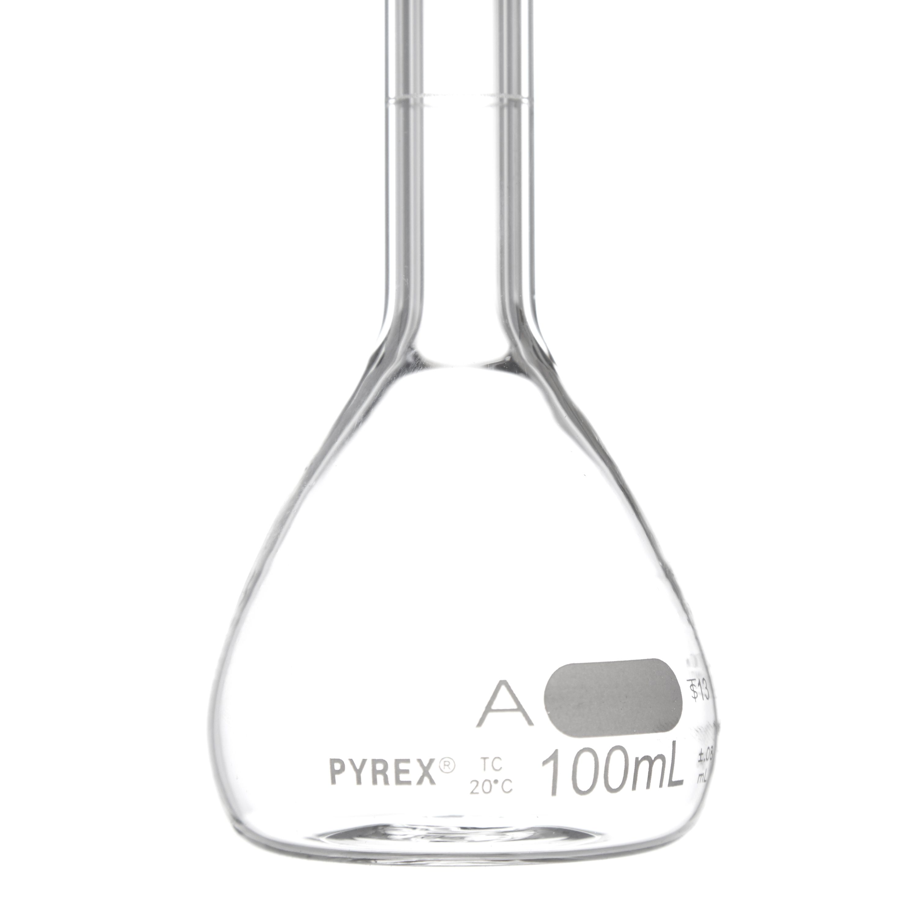 MATRAZ VOLUMÉTRICO DE 100ml CLASE A ASTm. PYREX