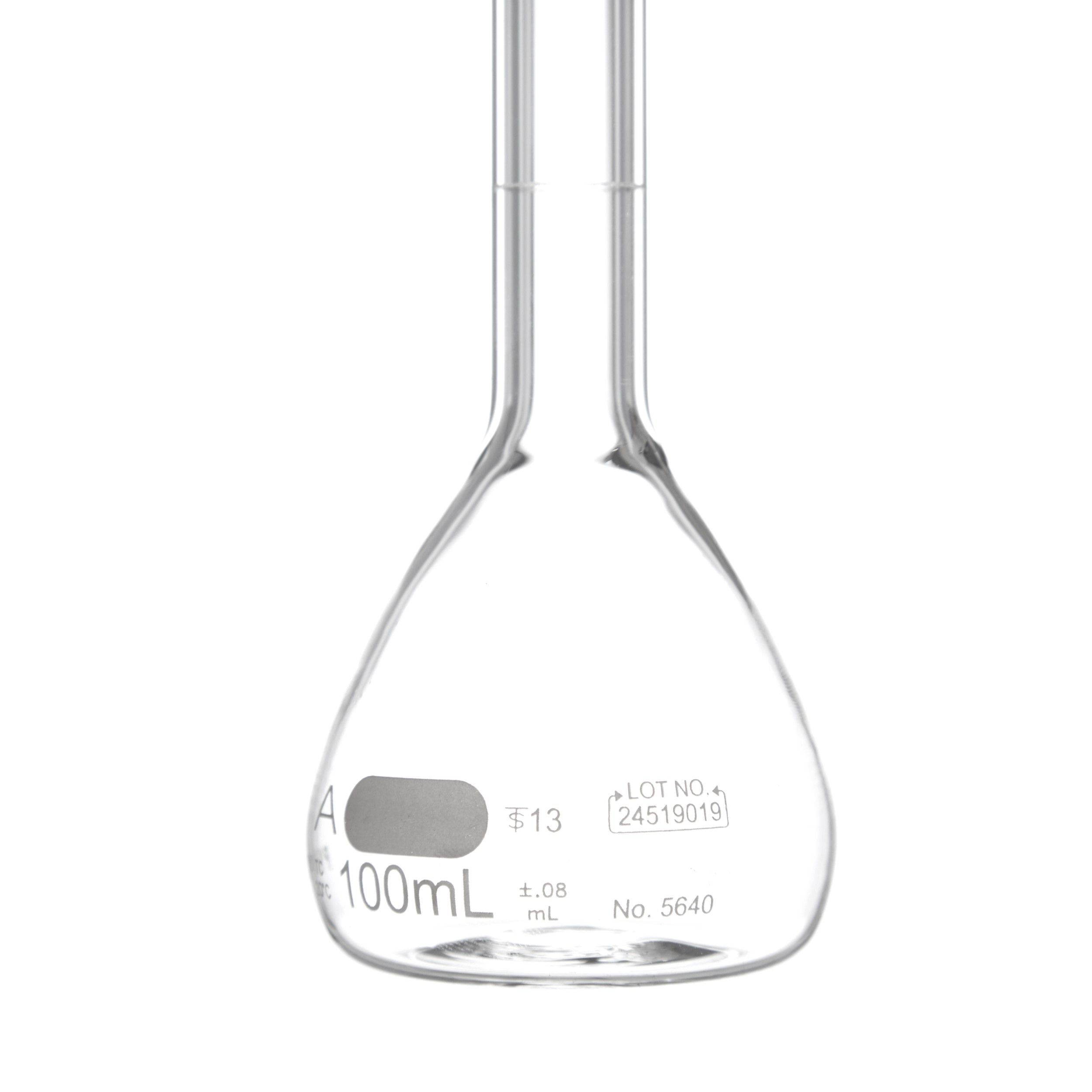 MATRAZ VOLUMÉTRICO DE 100ml CLASE A ASTm. PYREX