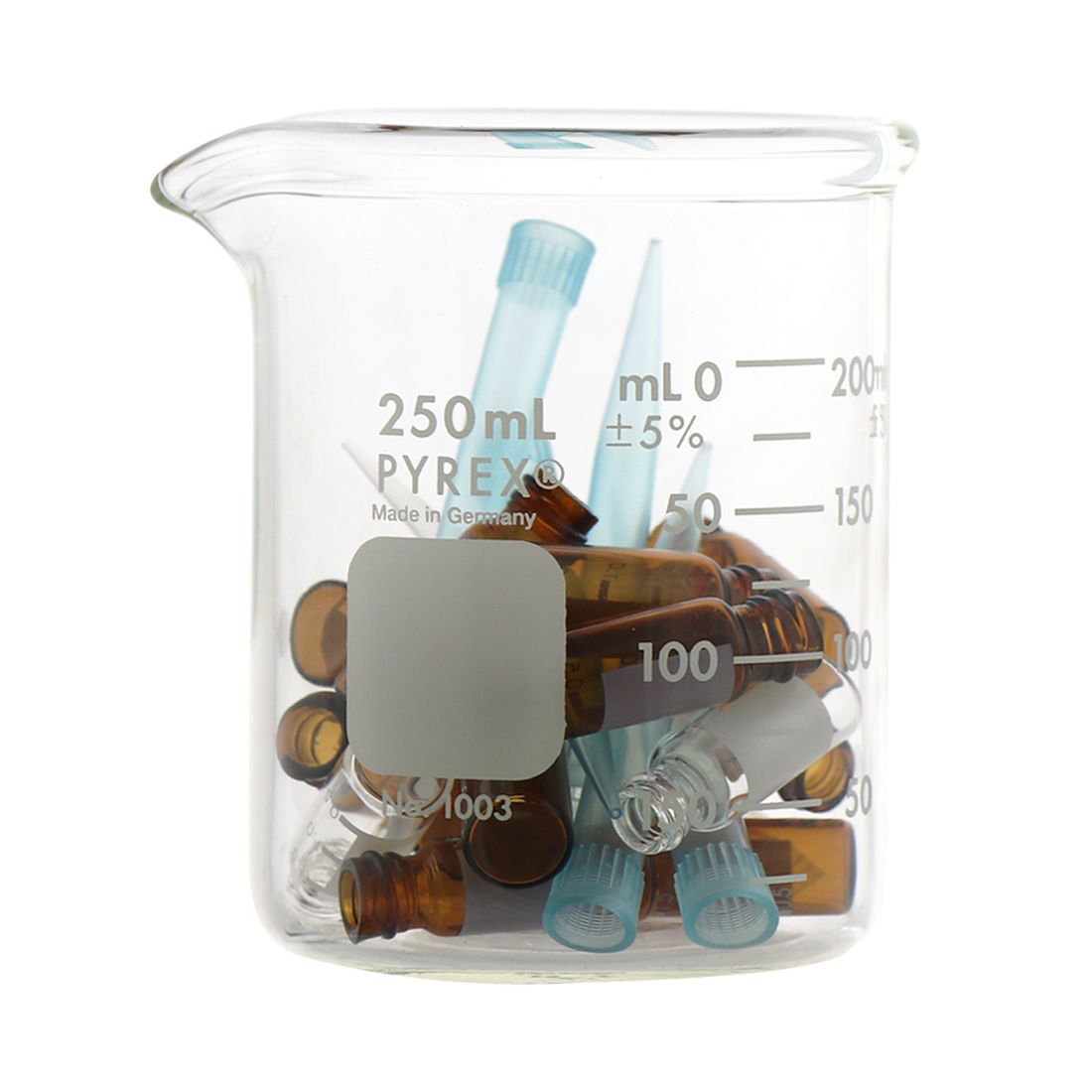 VASO DE PRECIPITADO DE 250ml DE USO RUDO. PYREX