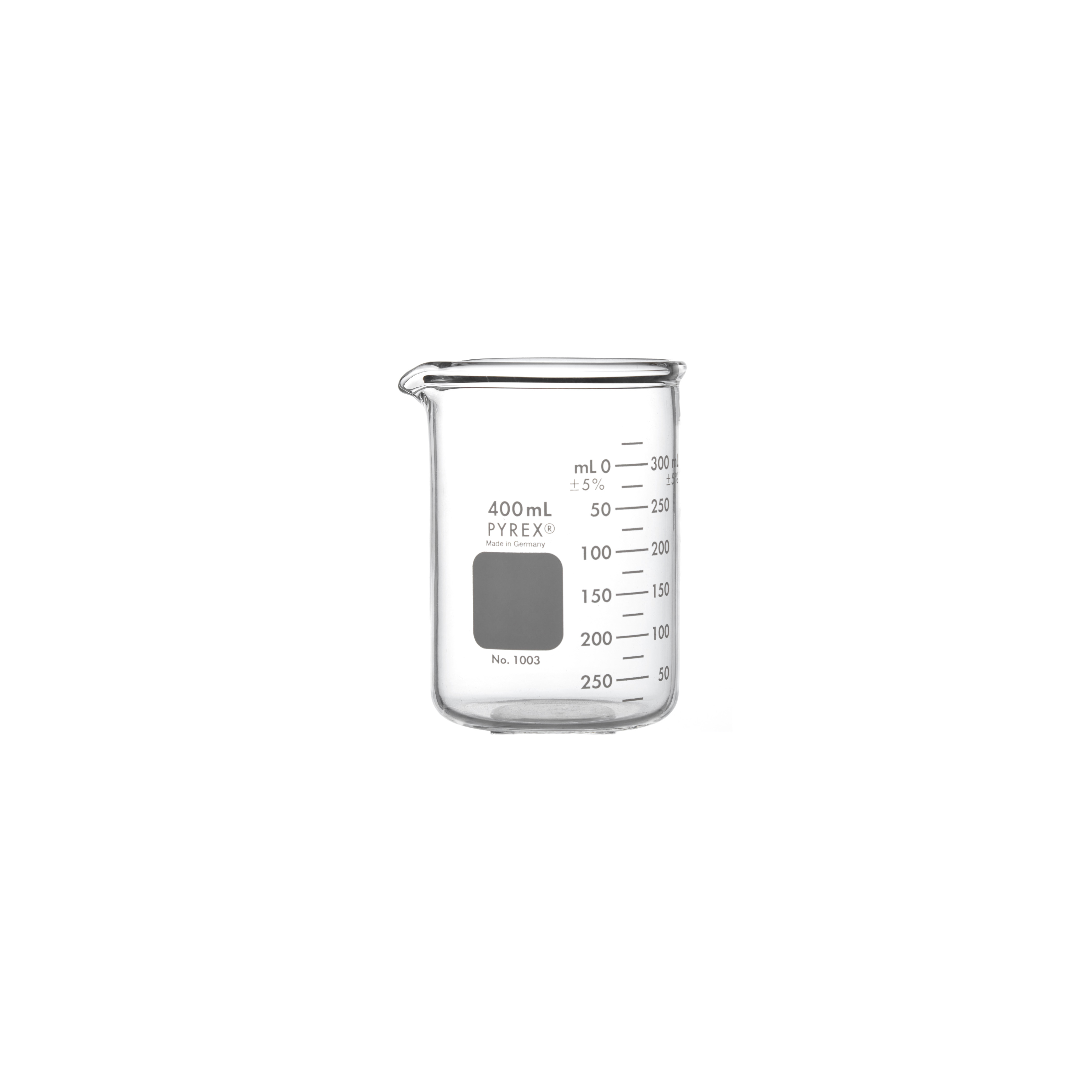 VASO DE PRECIPITADO DE 400ml DE USO RUDO. PYREX