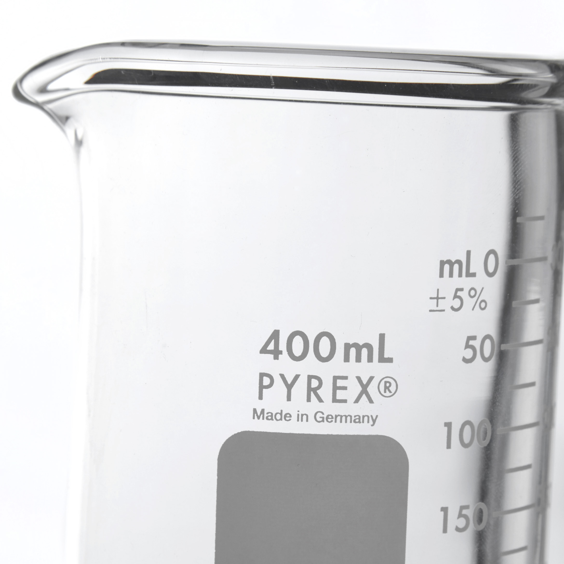 VASO DE PRECIPITADO DE 400ml DE USO RUDO. PYREX