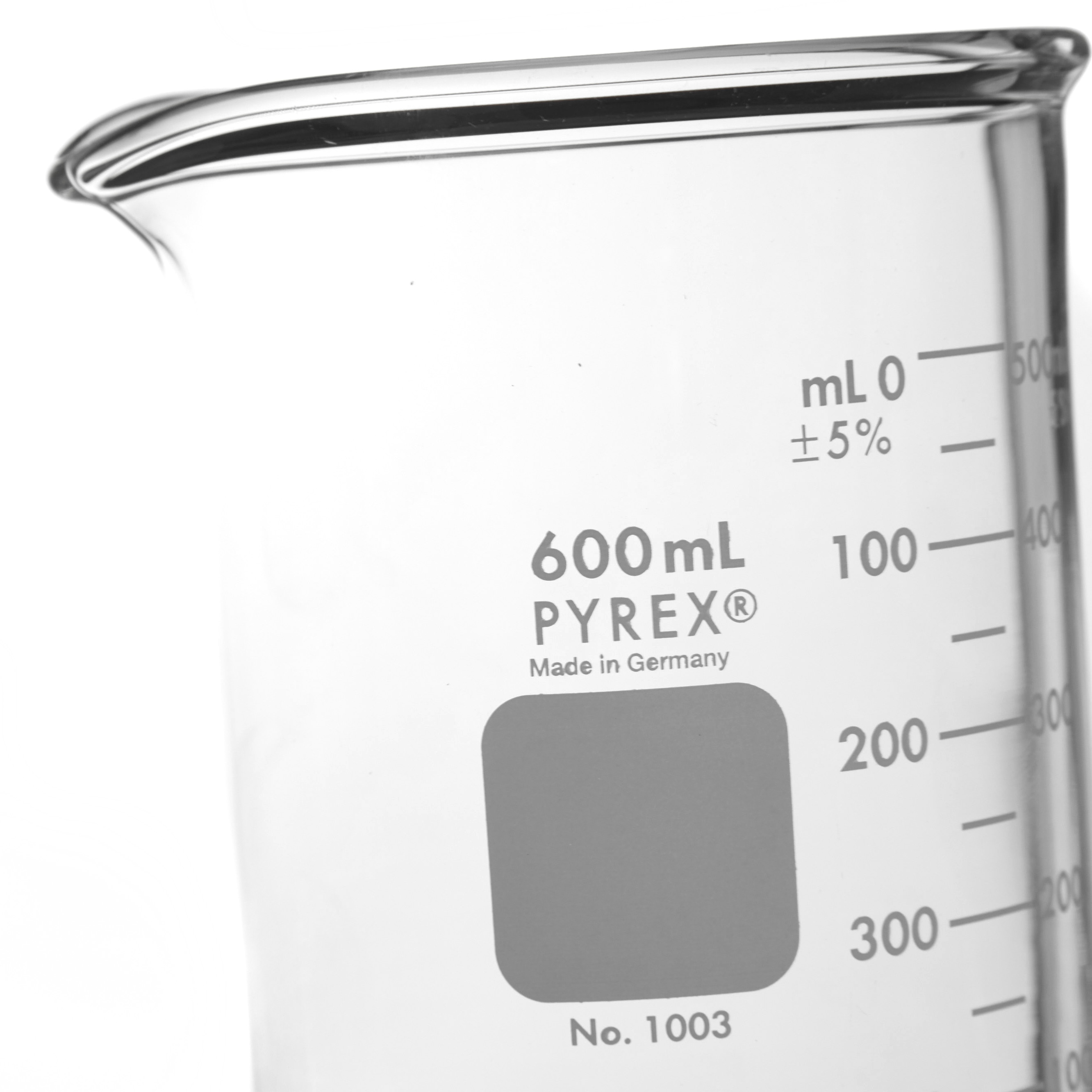 VASO DE PRECIPITADO DE 600ml DE USO RUDO. PYREX