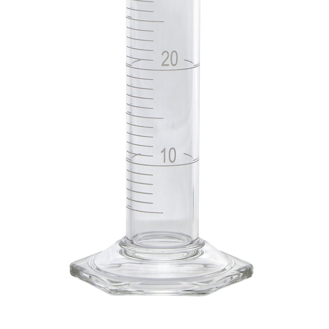 PROBETA GRADUADA DE 50ml CLASE B ASTM CON TAPÓN DE VIDRIO. PYREX