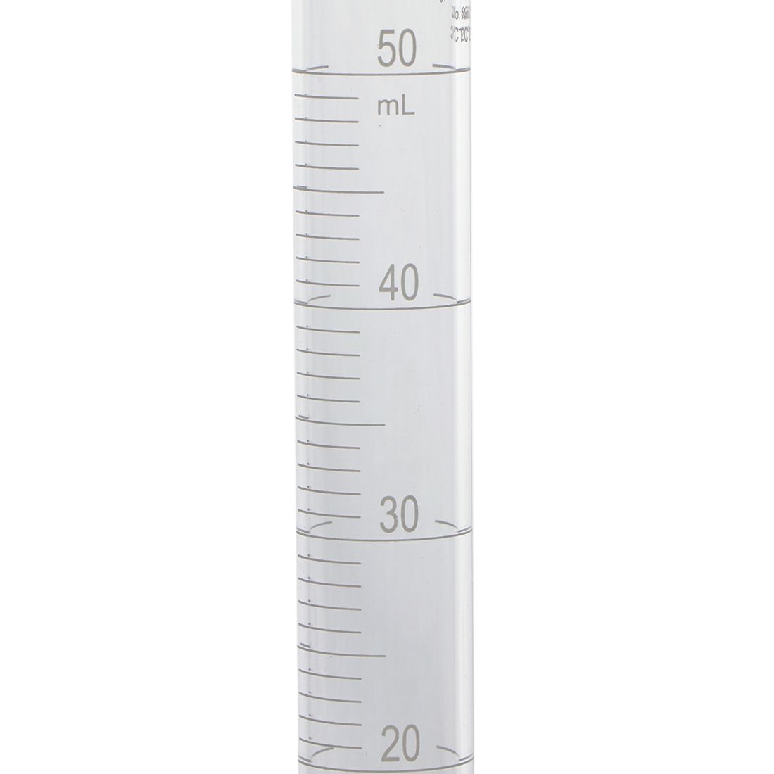 PROBETA GRADUADA DE 50ml CLASE B ASTM CON TAPÓN DE VIDRIO. PYREX