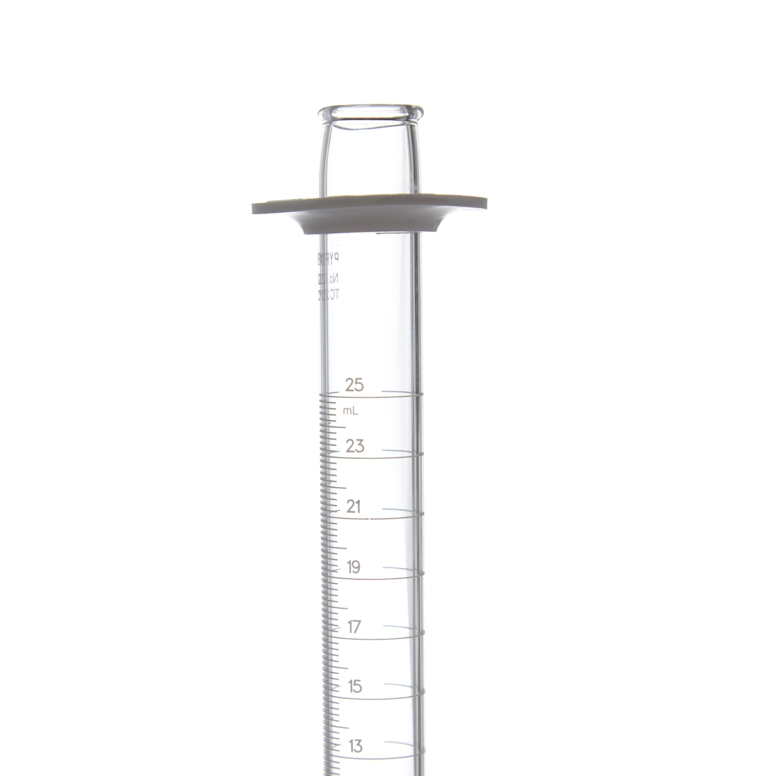 PROBETA GRADUADA DE 25ml CLASE B ASTM. PYREX