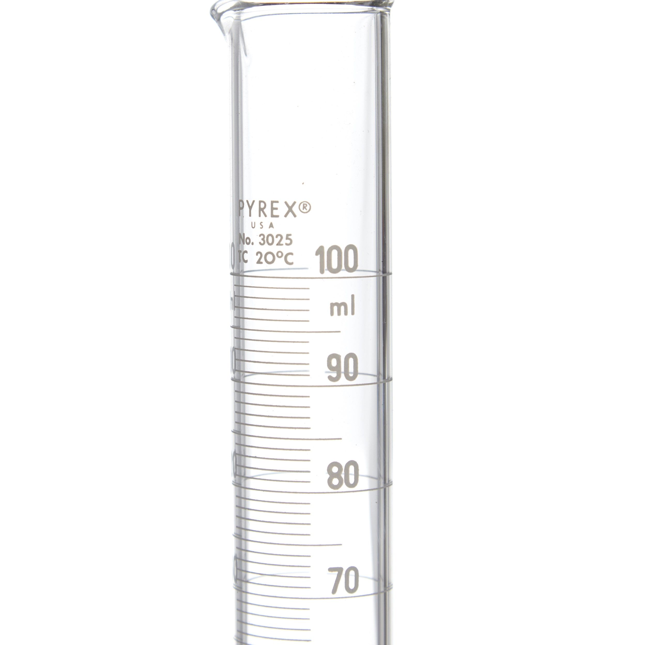 PROBETA GRADUADA DE 50ml. DOBLE ESCALA. PYREX
