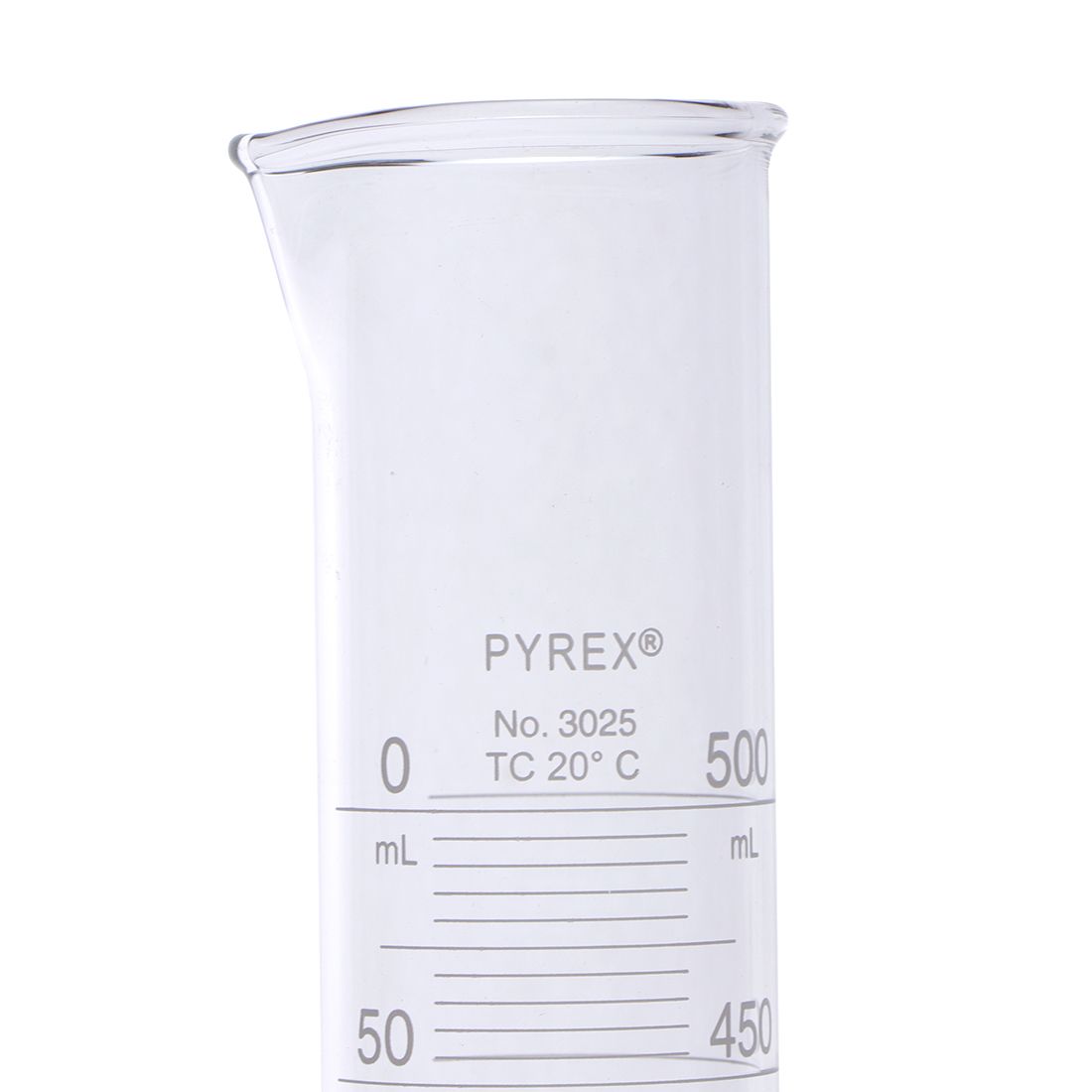 PROBETA GRADUADA DE 500ml CLASE B ASTM. PYREX
