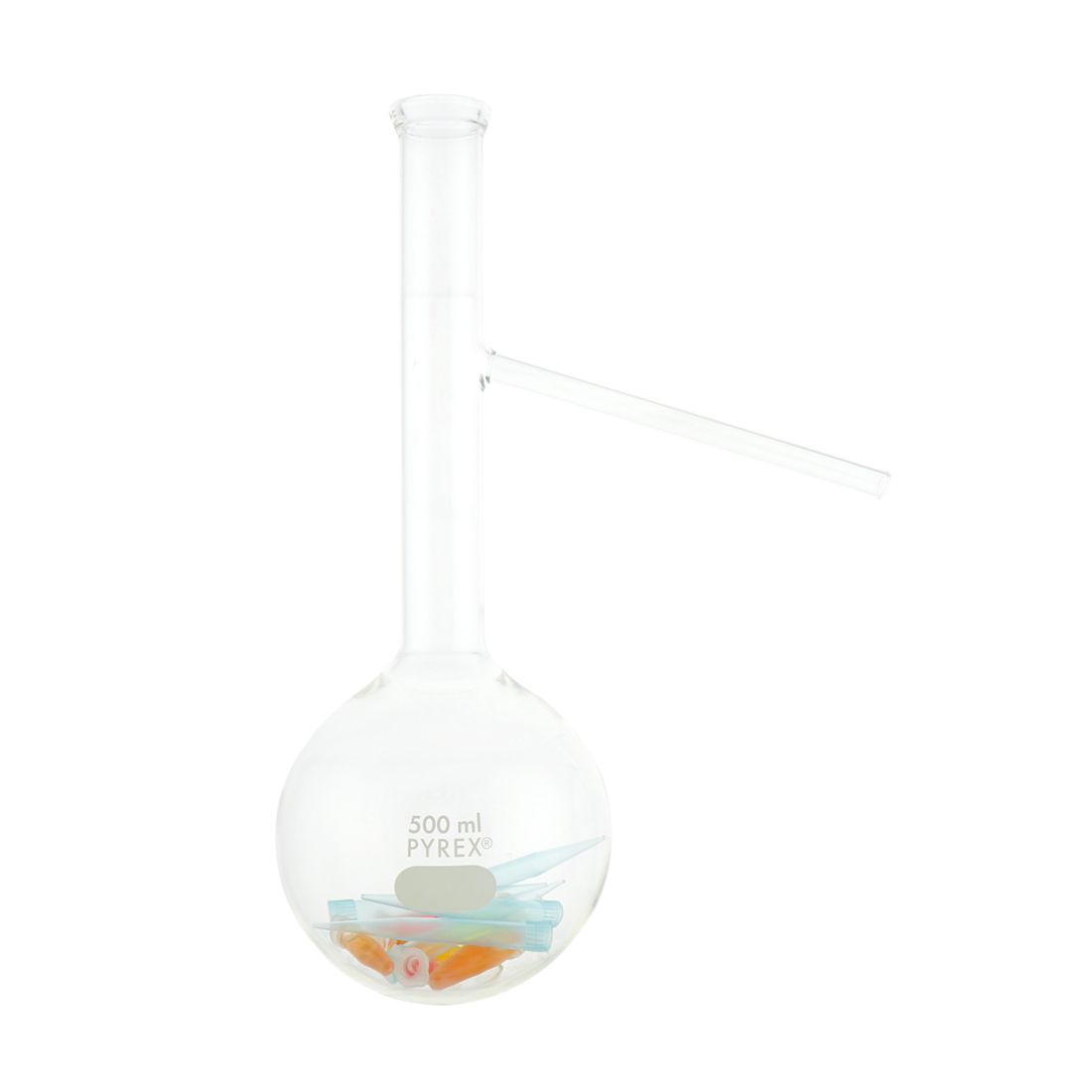 MATRAZ DE DESTILACIÓN DE 500ml. PYREX