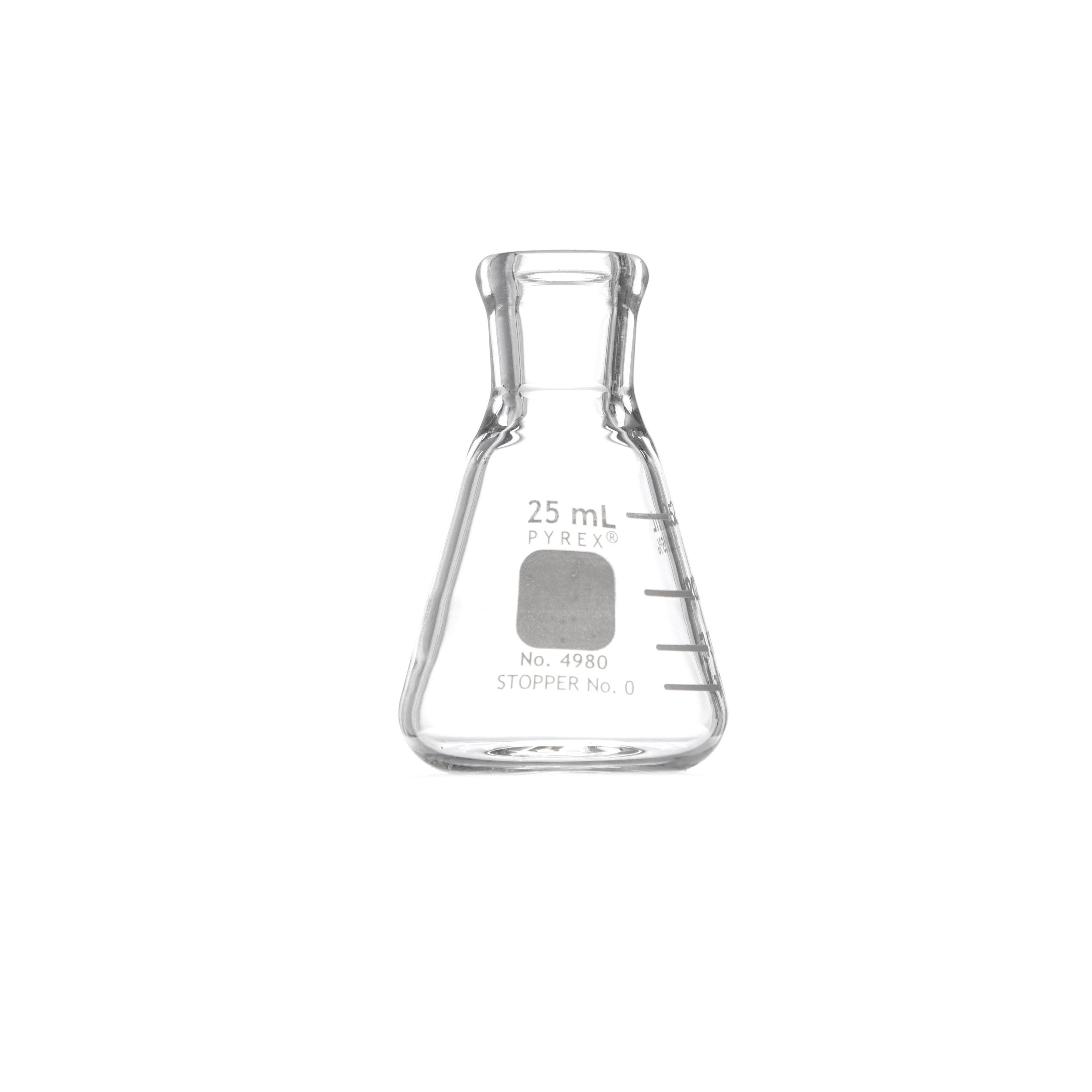 MATRAZ ERLENMEYER DE 25ml. PYREX