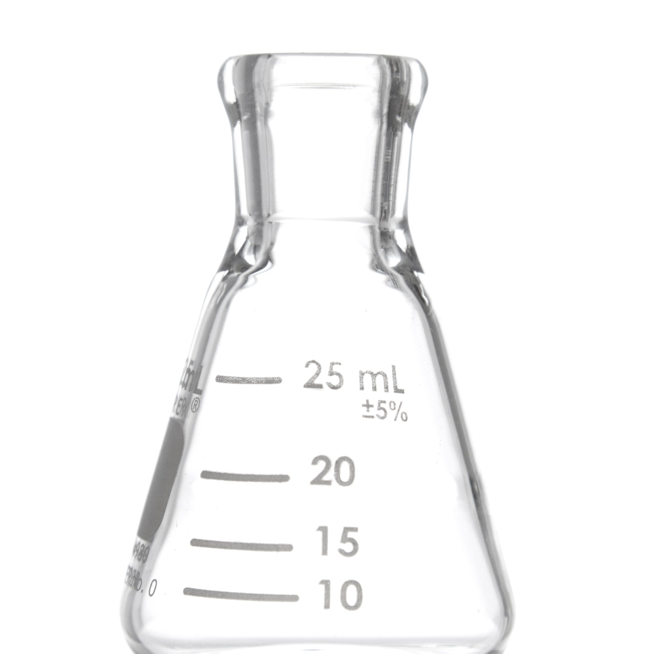 MATRAZ ERLENMEYER DE 25ml. PYREX