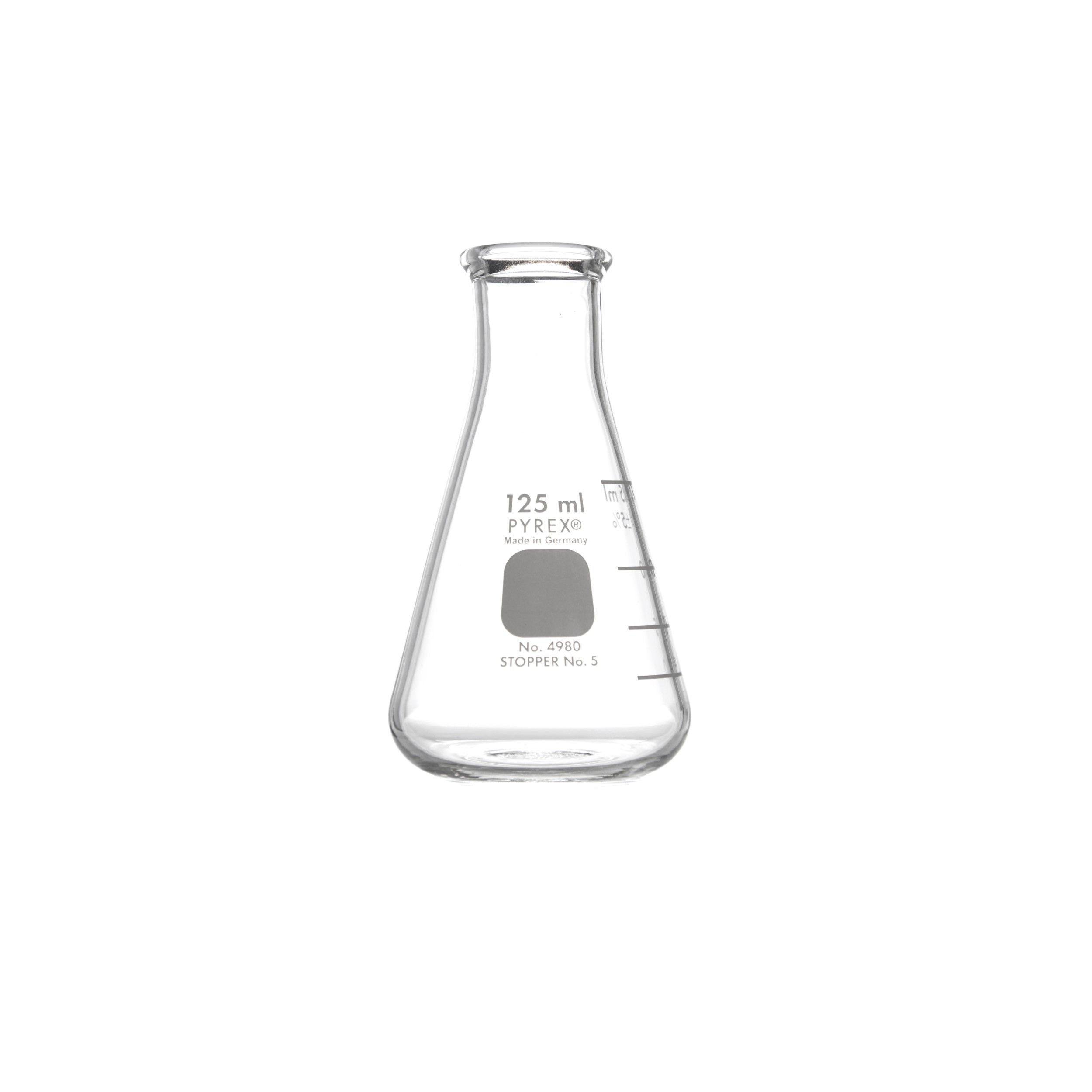 MATRAZ ERLENMEYER DE 125ml. PYREX
