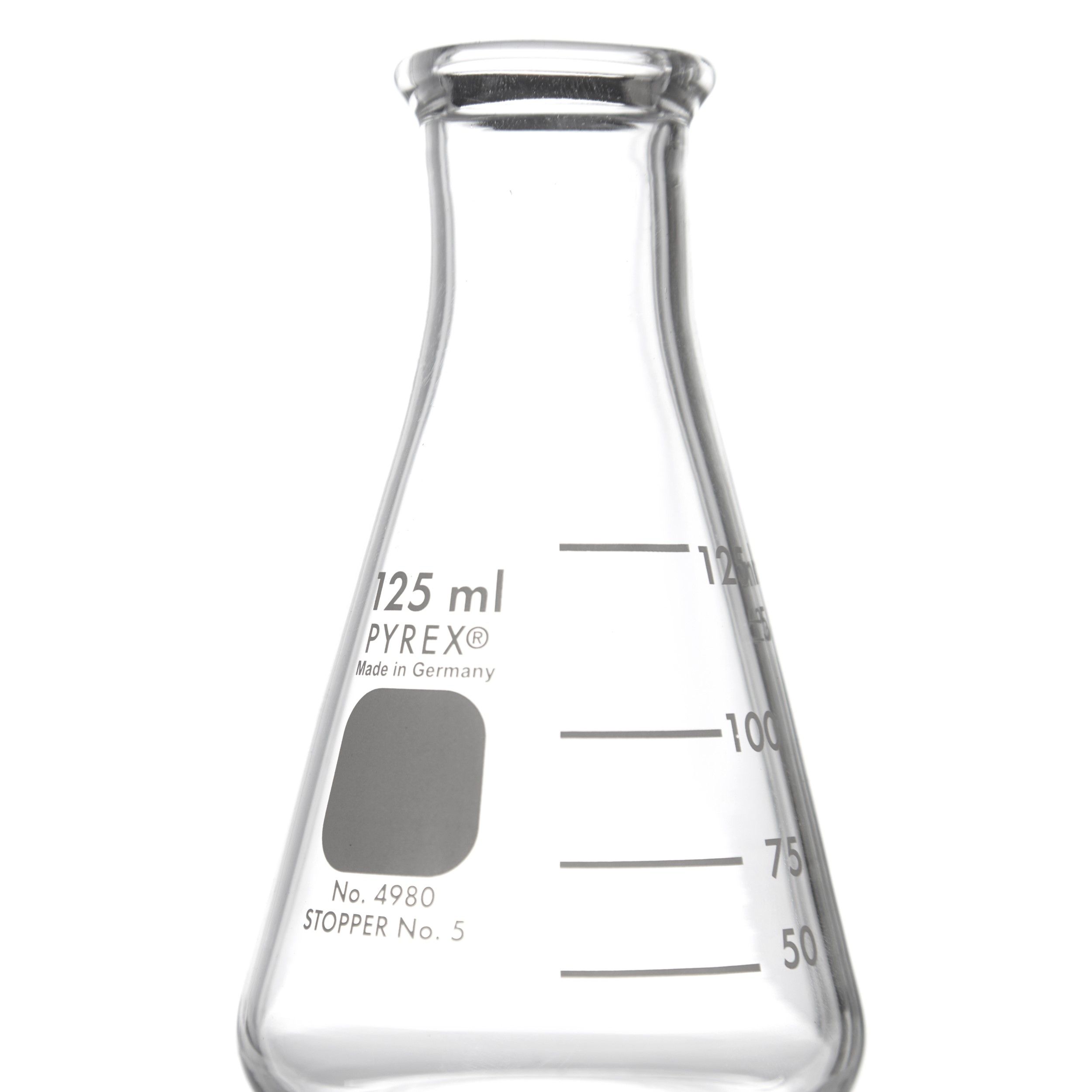 MATRAZ ERLENMEYER DE 125ml. PYREX