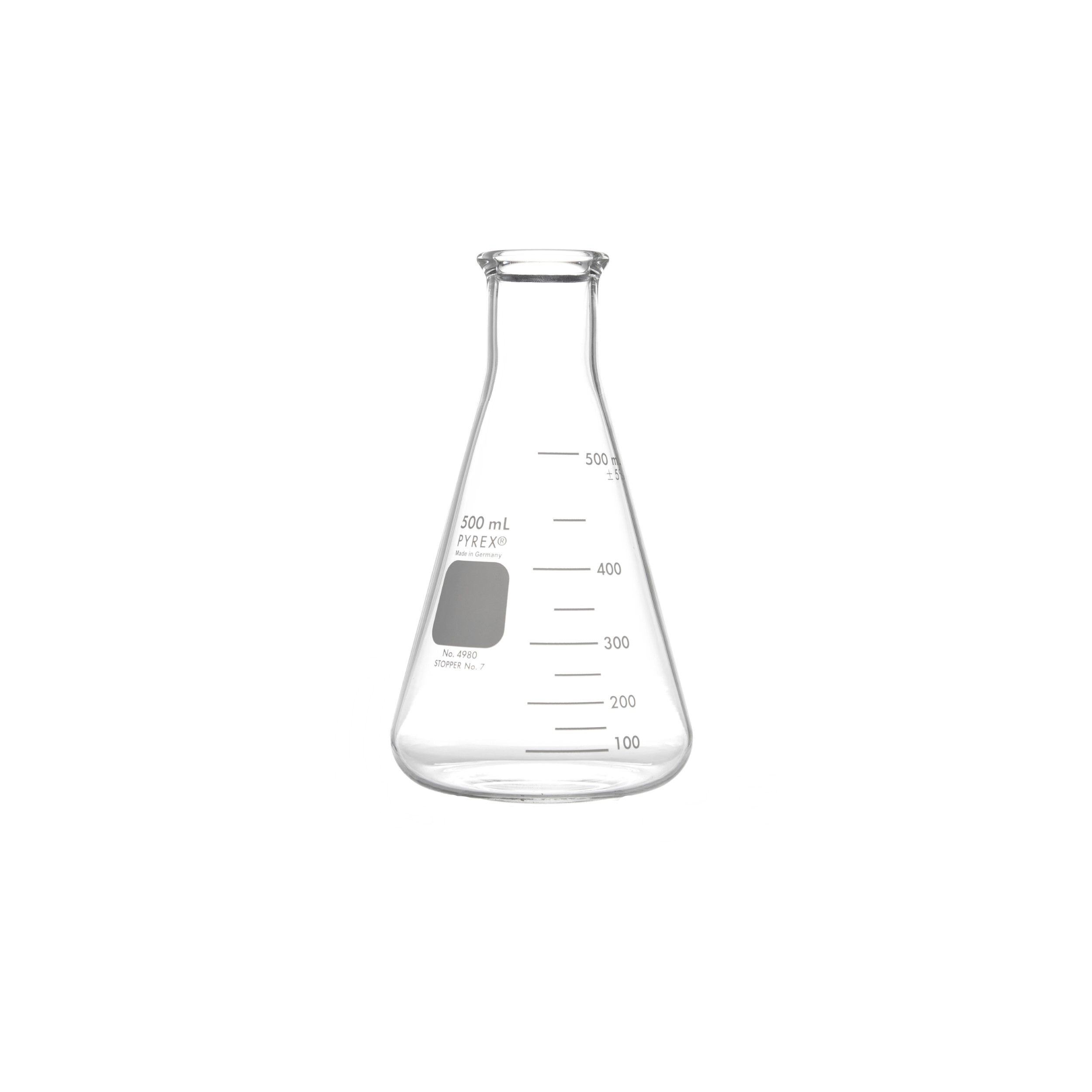 MATRAZ ERLENMEYER DE 500ml. PYREX