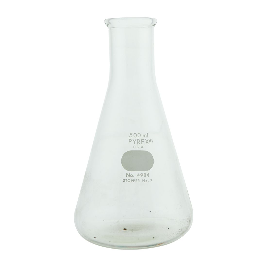MATRAZ ERLENMEYER DE 500ml BOCA ANGOSTA. PYREX
