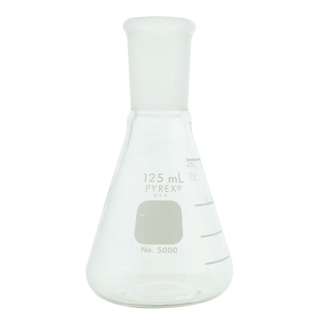 MATRAZ ERLENMEYER DE 125ml CON JUNTA 24/40. PYREX