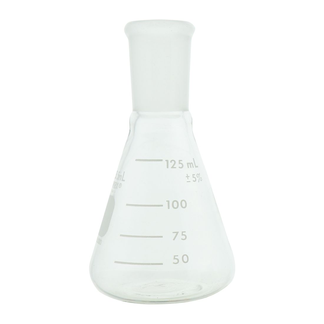 MATRAZ ERLENMEYER DE 125ml CON JUNTA 24/40. PYREX