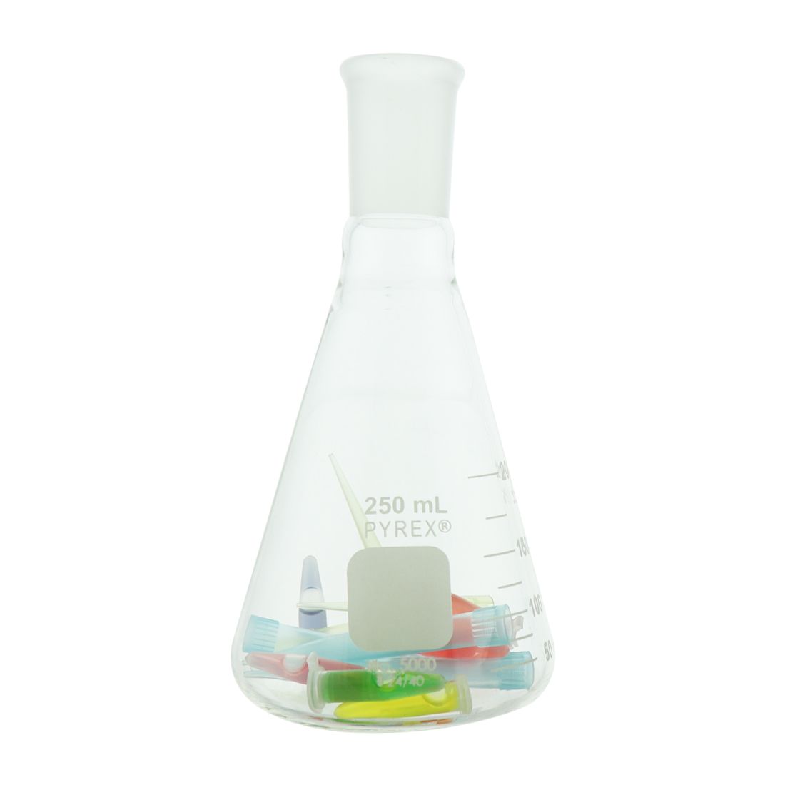 MATRAZ ERLENMEYER DE 250ml CON JUNTA 24/40. PYREX
