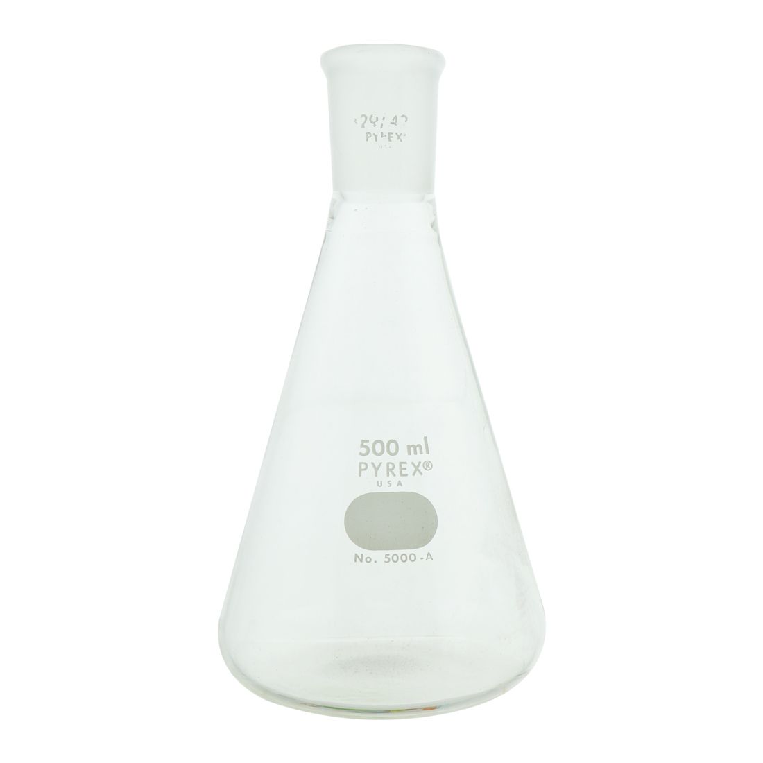 MATRAZ ERLENMEYER DE 500ml CON JUNTA 29/42. PYREX