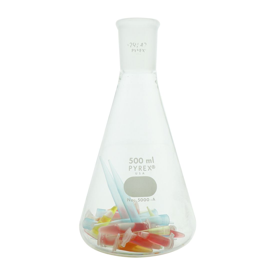 MATRAZ ERLENMEYER DE 500ml CON JUNTA 29/42. PYREX