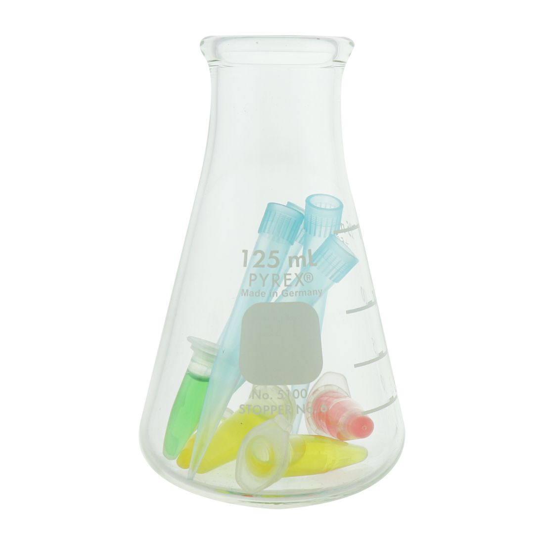 MATRAZ ERLENMEYER DE 125ml BOCA ANCHA. PYREX