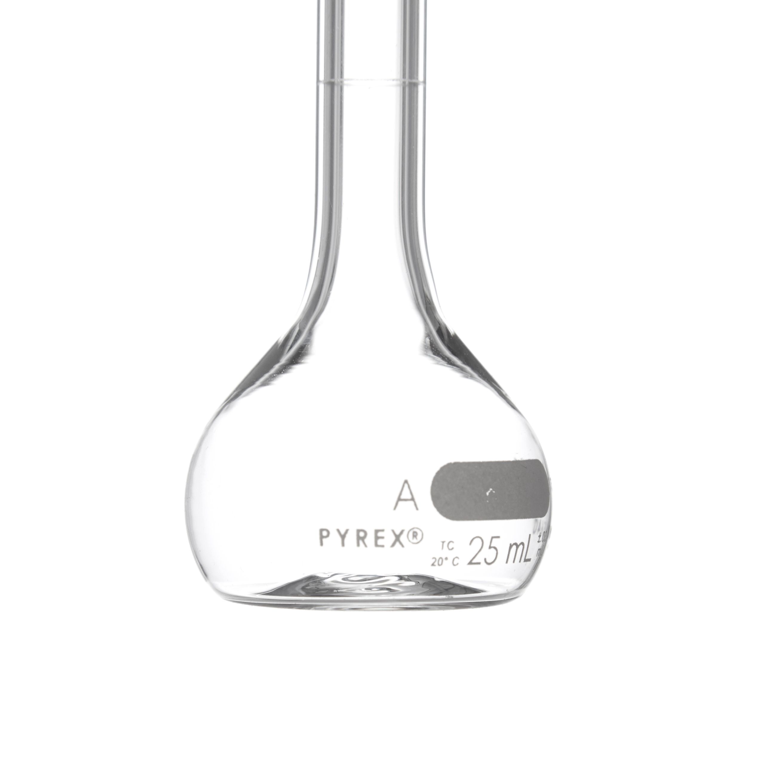 MATRAZ VOLUMÉTRICO DE 25ml CLASE A ASTM. PYREX