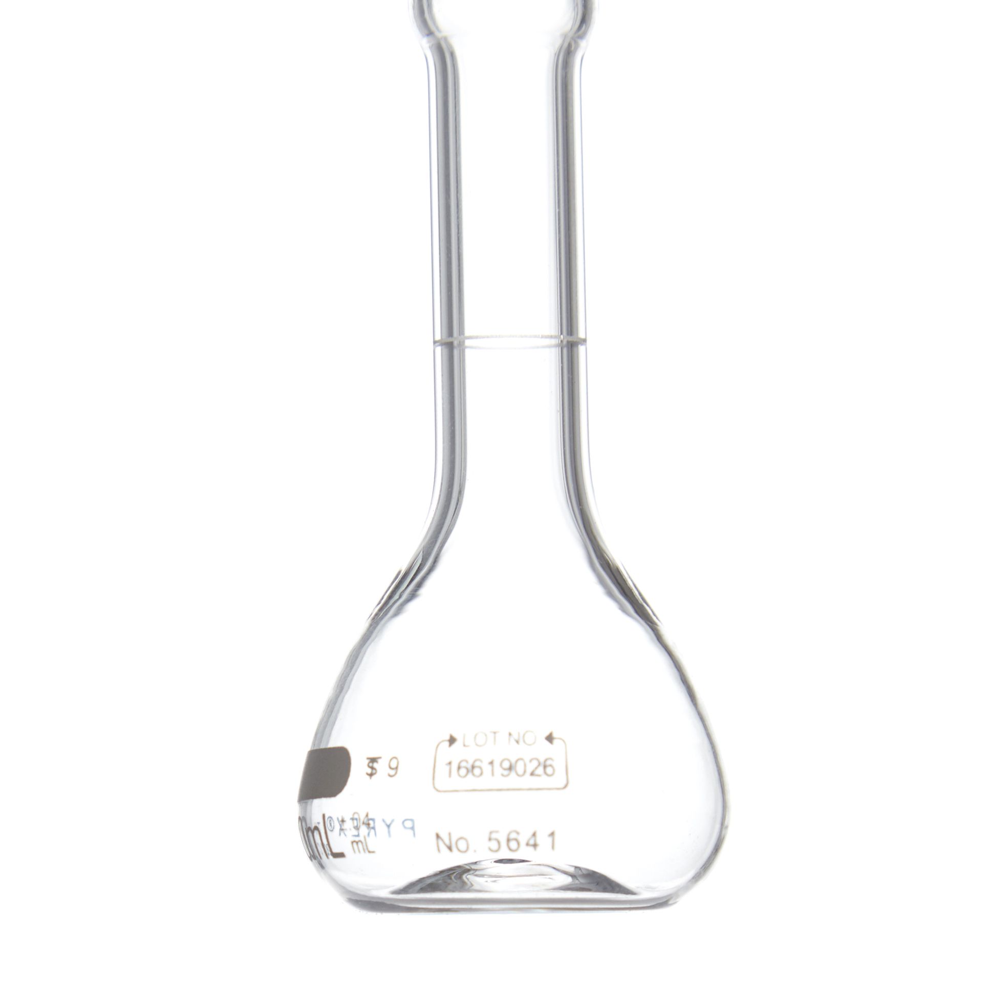 MATRAZ VOLUMÉTRICO DE 10ml CLASE B ASTM. PYREX