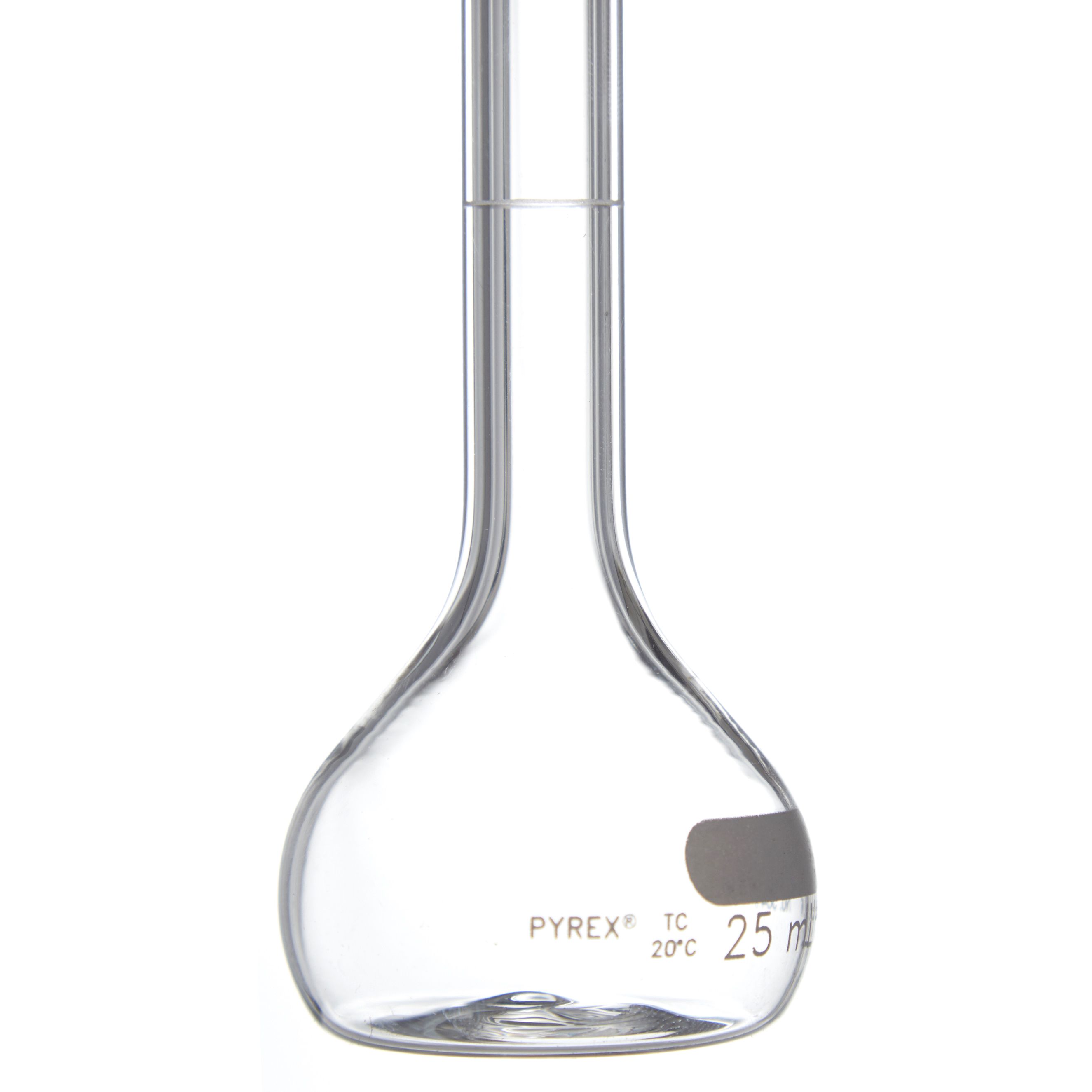 MATRAZ VOLUMÉTRICO DE 25ml CLASE B ASTM. PYREX