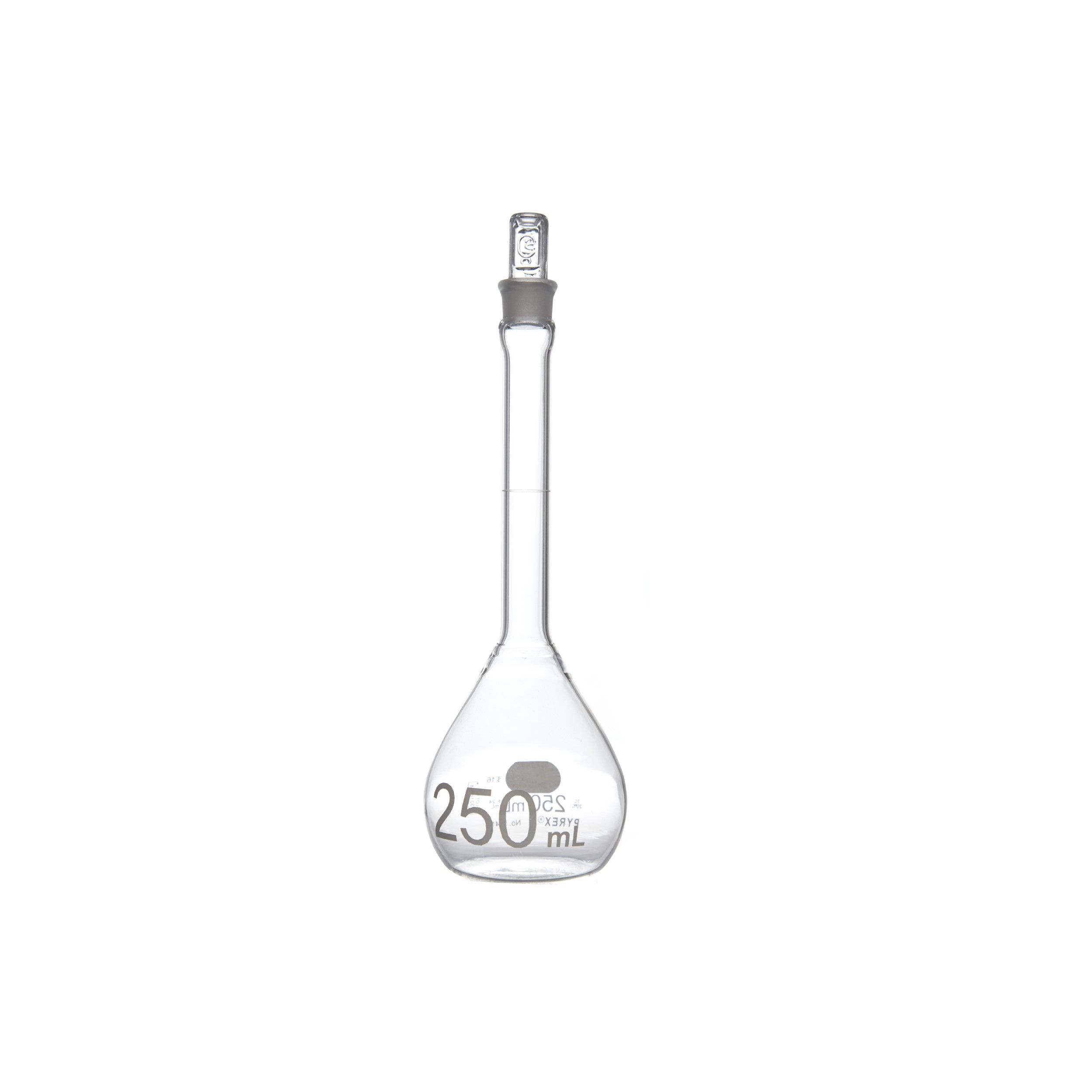 MATRAZ VOLUMÉTRICO DE 250ml CLASE B ASTM. PYREX