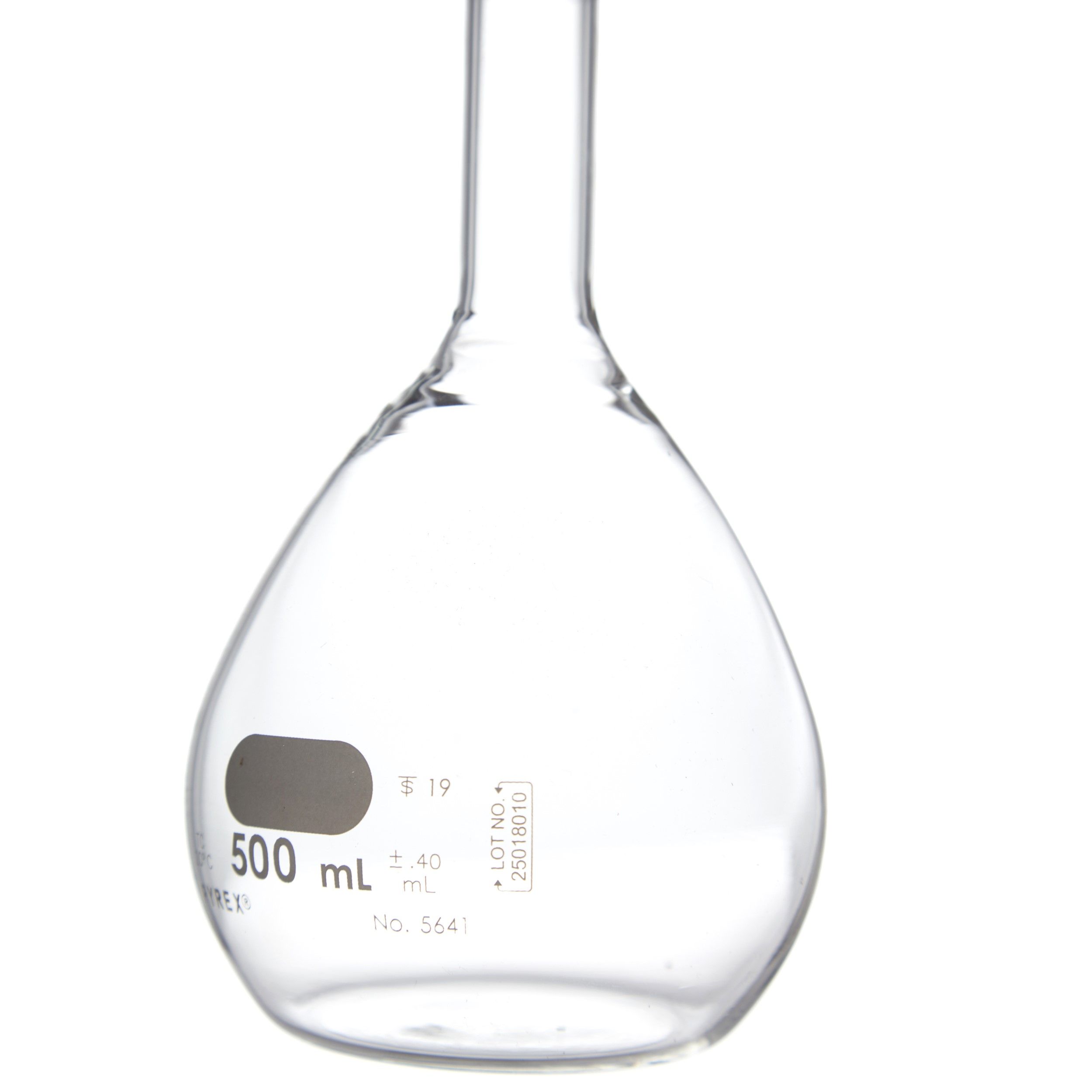 MATRAZ VOLUMÉTRICO DE 500ml CLASE B ASTM. PYREX