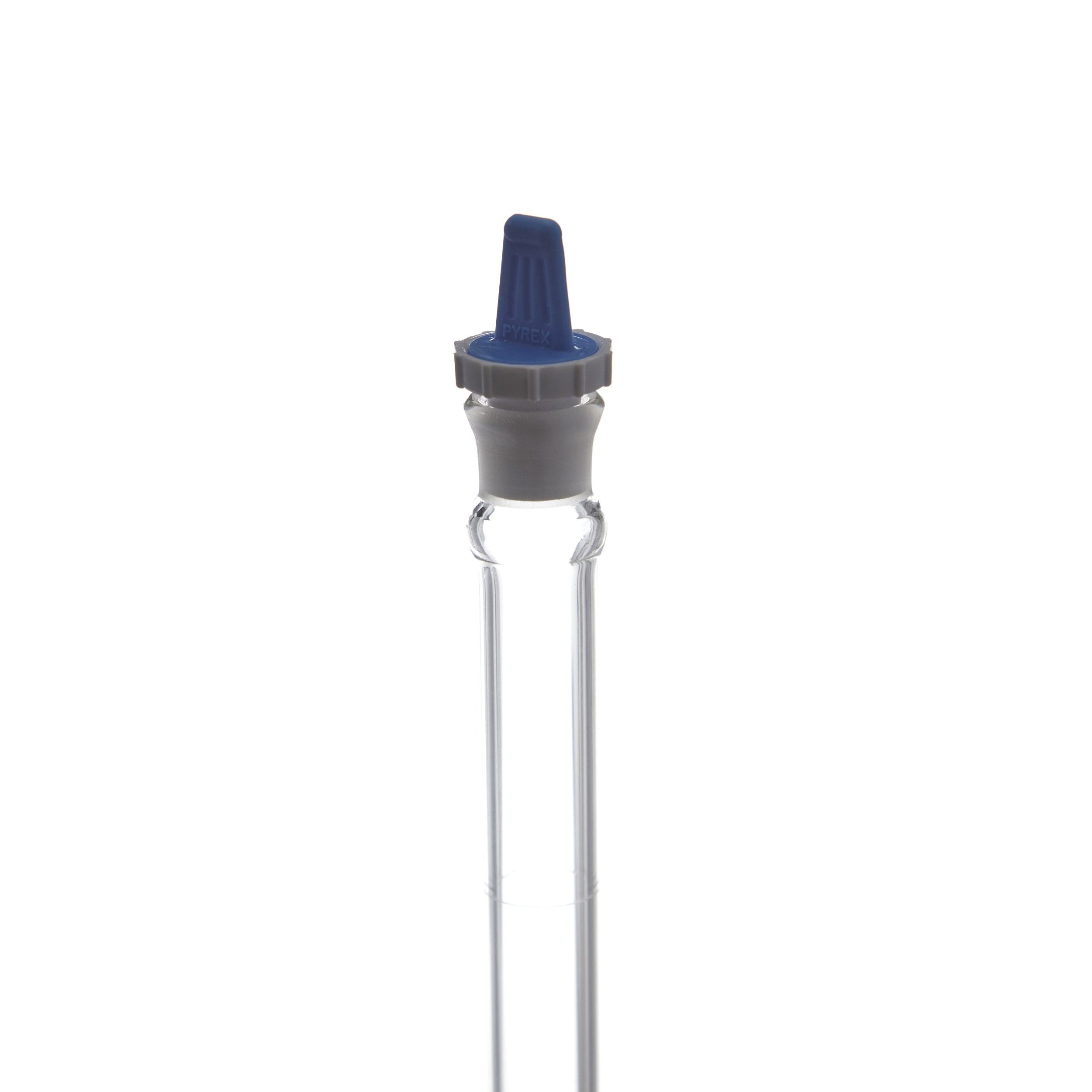 MATRAZ VOLUMÉTRICO DE 200ml CLASE A ASTM. TAPÓN DE PLÁSTICO. PYREX
