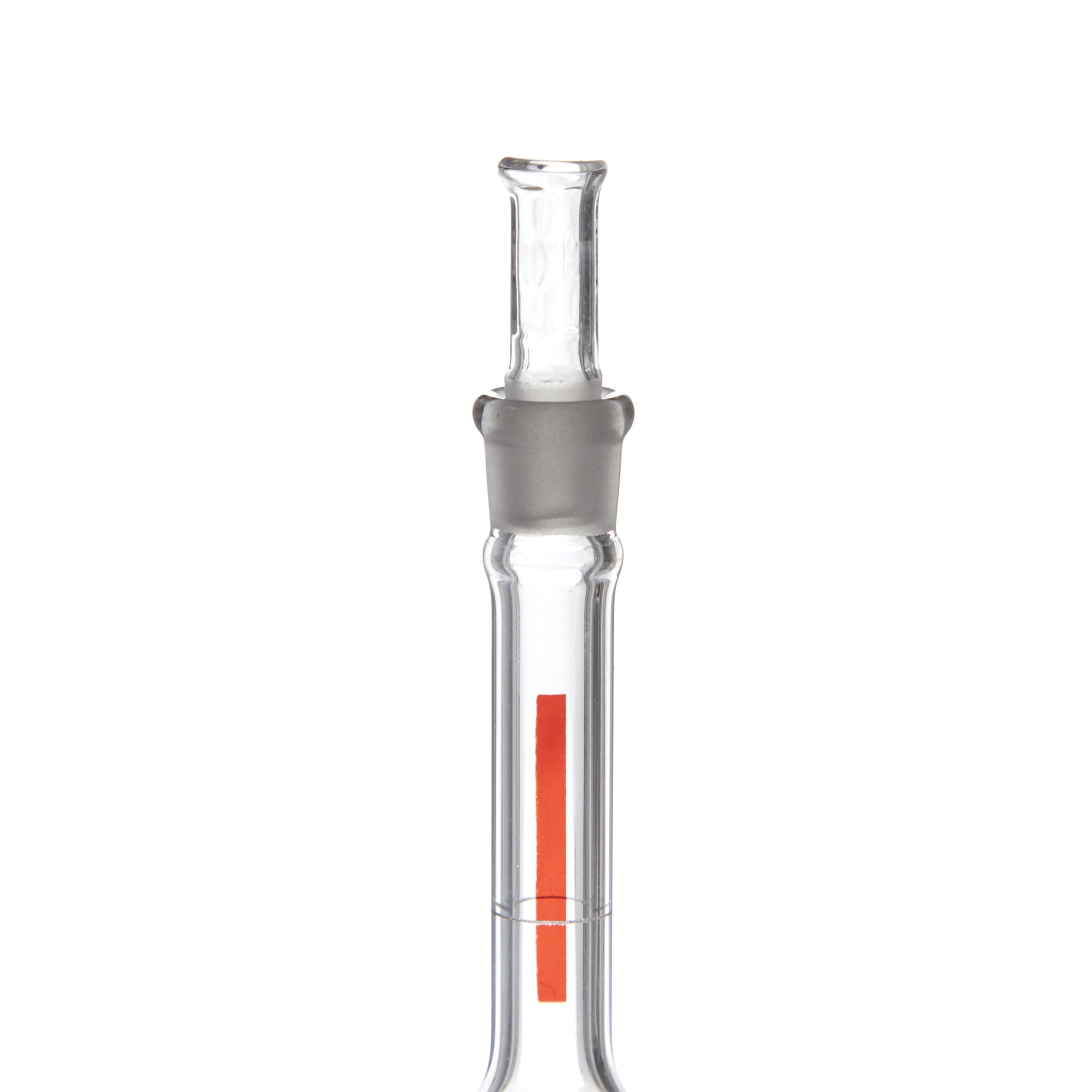 MATRAZ VOLUMÉTRICO DE 25ml CLASE A ASTM LÍNEA ROJA. PYREX
