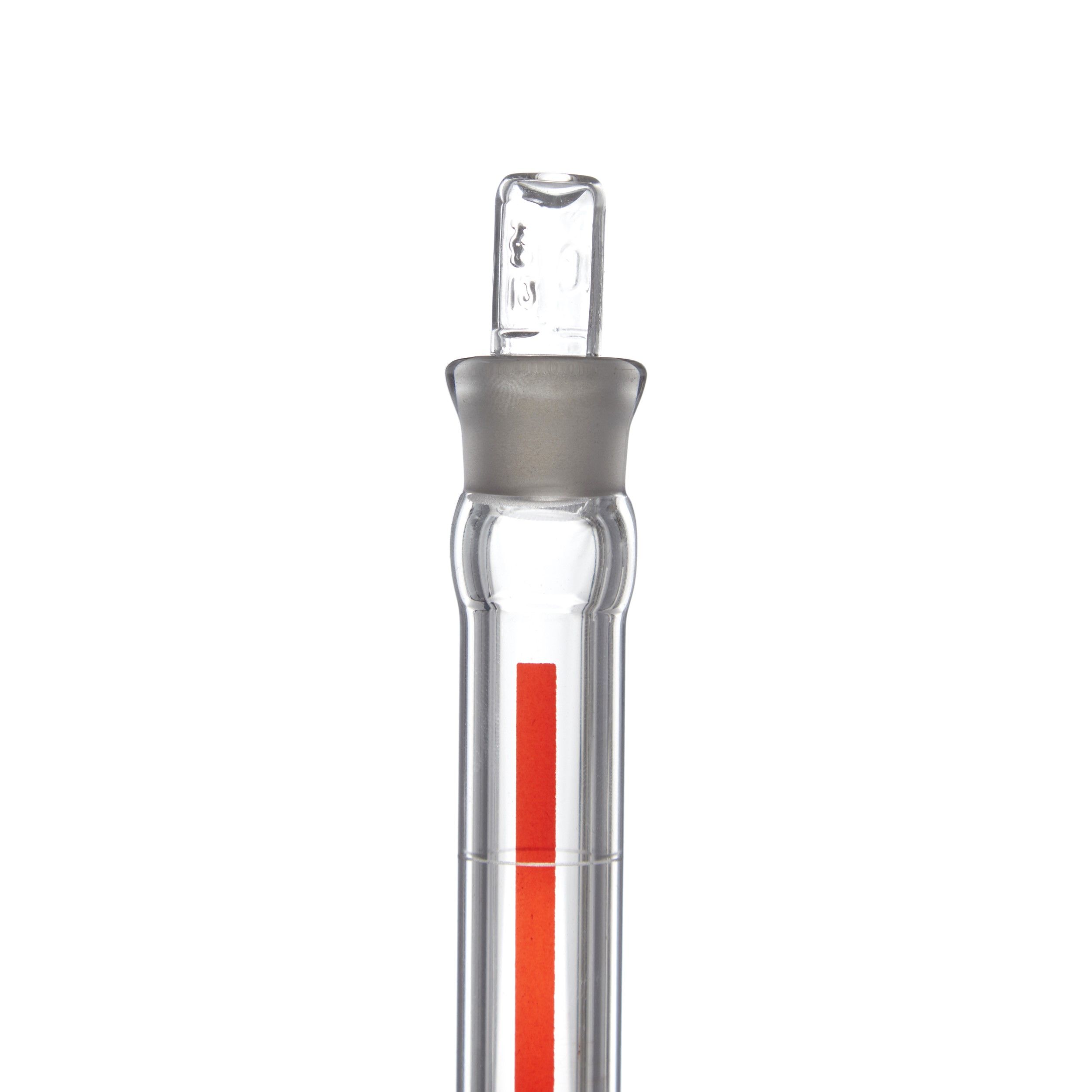 MATRAZ VOLUMÉTRICO DE 100ml CLASE A ASTM LÍNEA ROJA. PYREX
