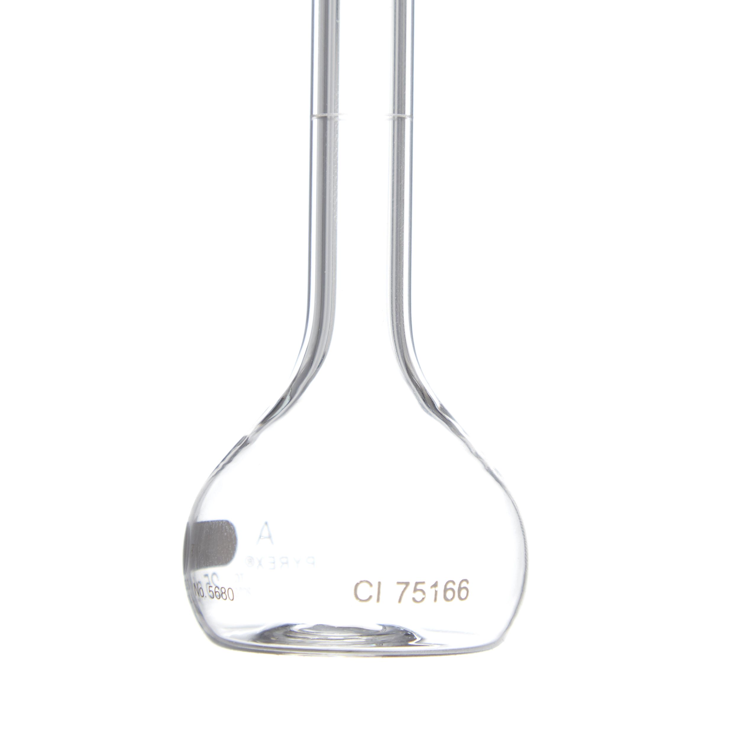 MATRAZ VOLUMÉTRICO DE 25ml CLASE A ASTM CON CERTIFICADO. PYREX
