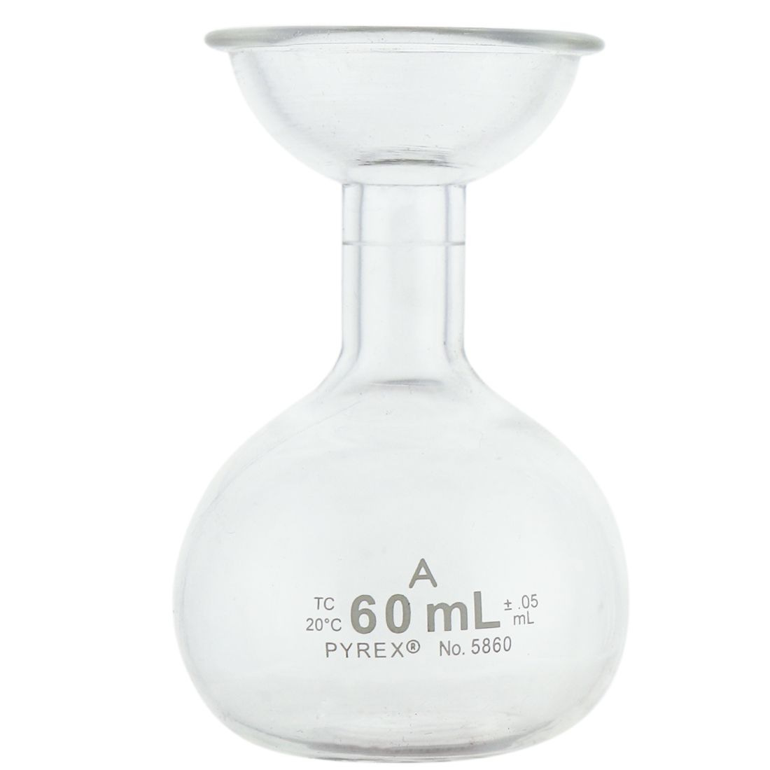 MATRAZ VOLUMÉTRICO SAYBOLT DE 60ml CLASE A ASTM. PYREX