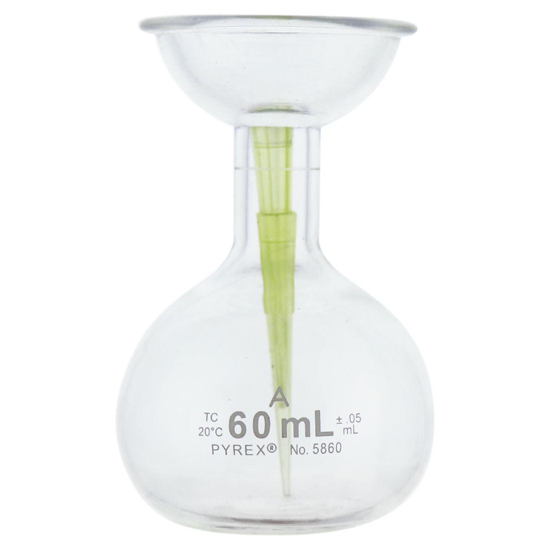 MATRAZ VOLUMÉTRICO SAYBOLT DE 60ml CLASE A ASTM. PYREX