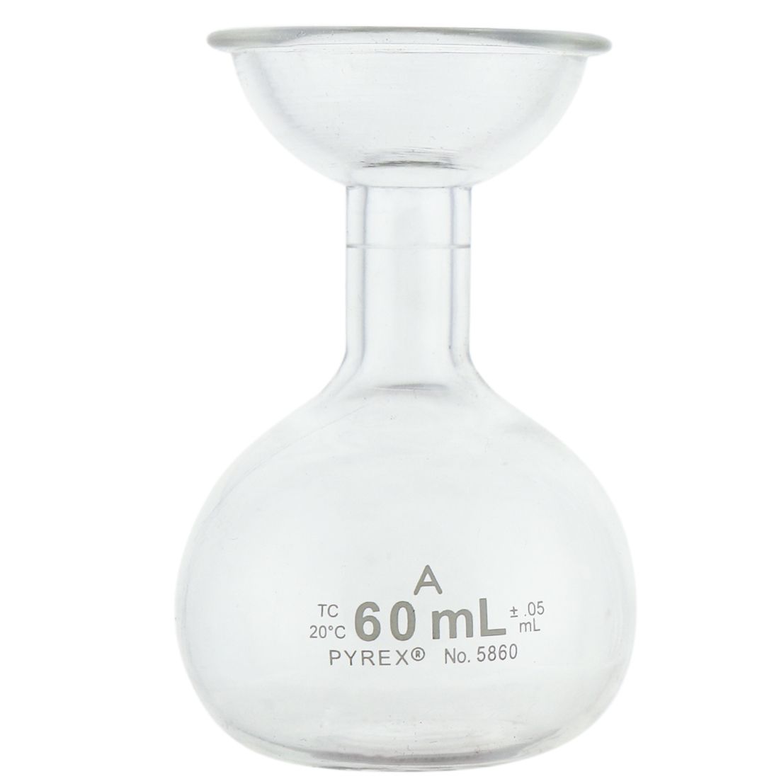 MATRAZ VOLUMÉTRICO SAYBOLT DE 60ml CLASE A ASTM. PYREX