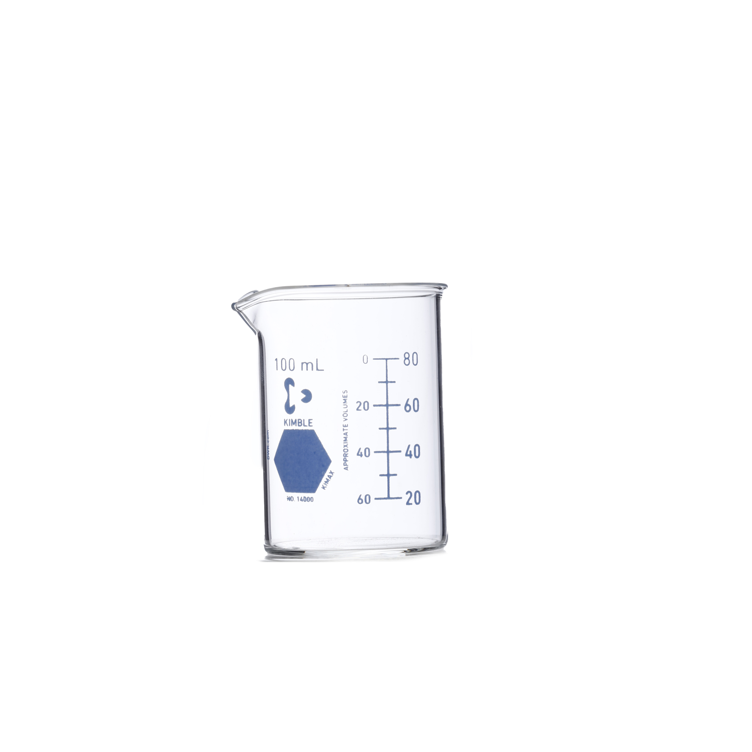 VASO DE PRECIPITADO DE 100ml (AZUL). KIMAX