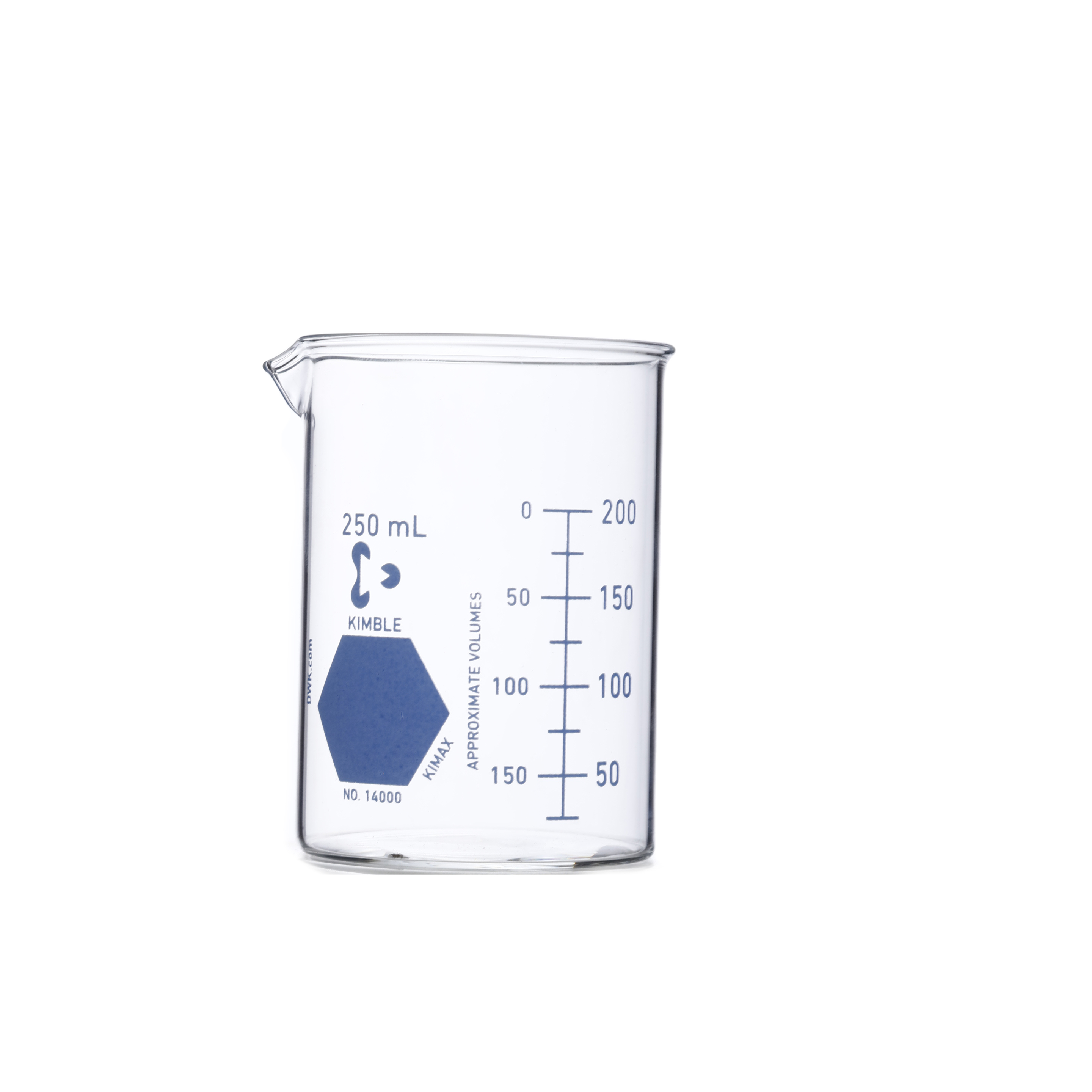 VASO DE PRECIPITADO DE 250ml (AZUL). KIMAX