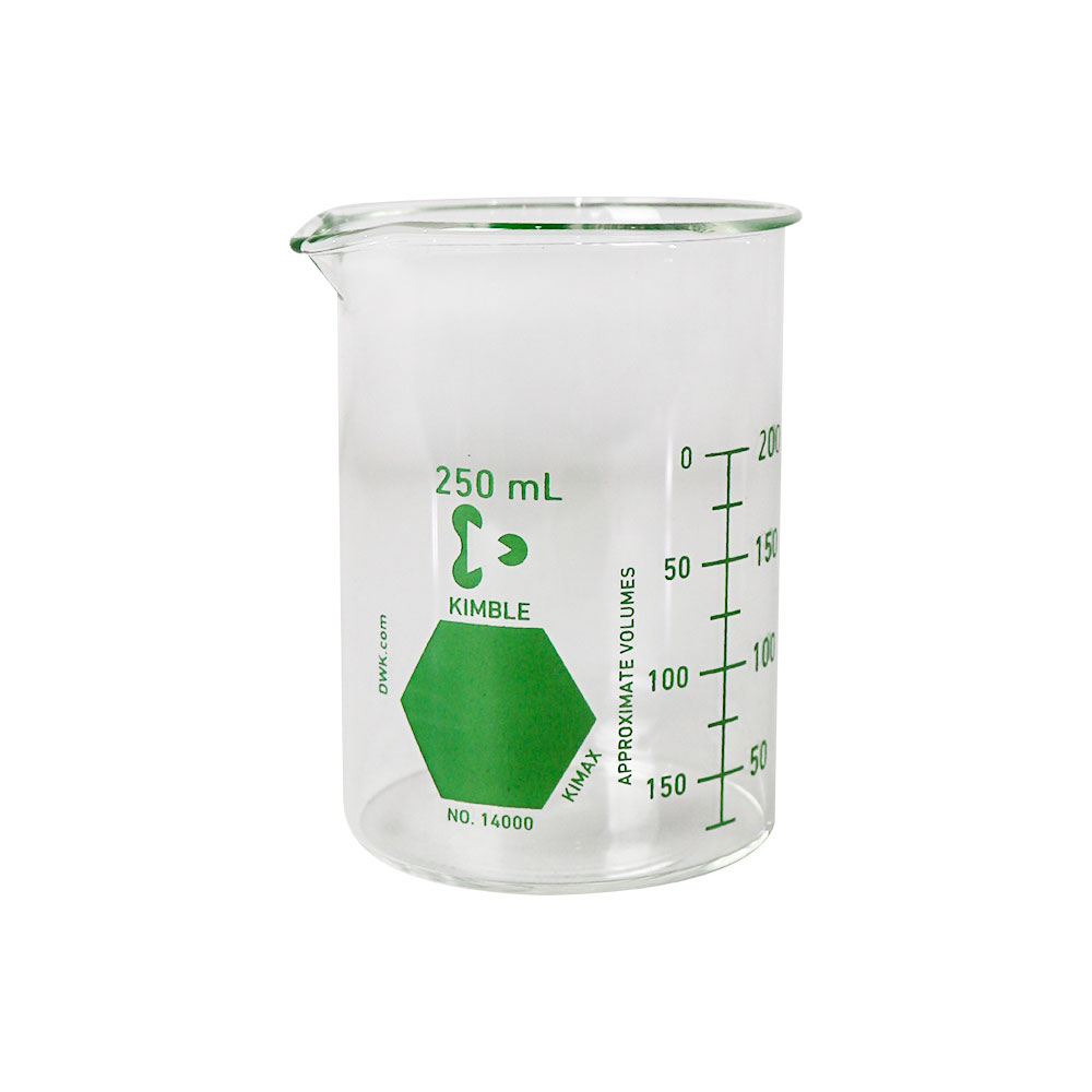 VASO DE PRECIPITADO DE 250 ml (VERDE). KIMAX