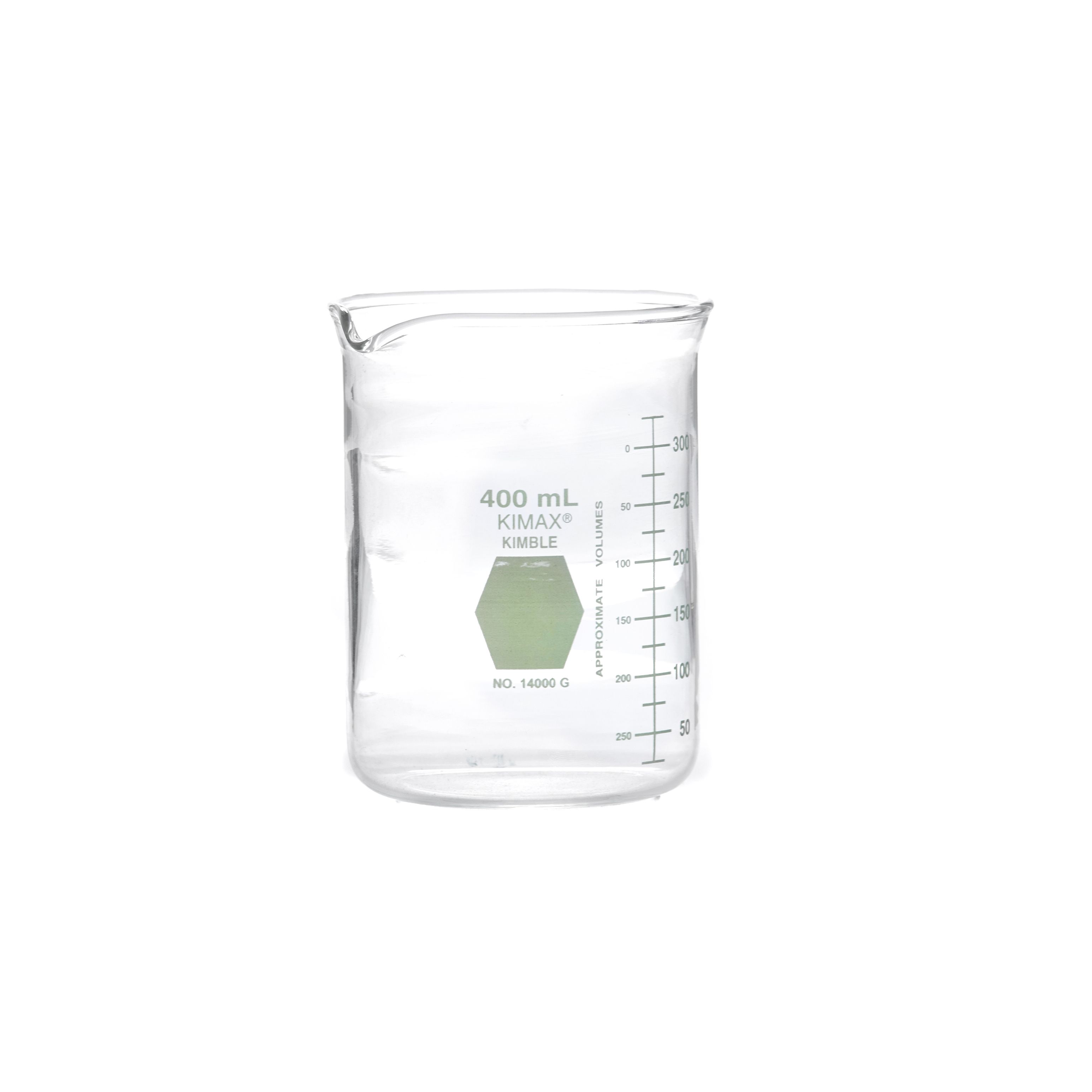VASO DE PRECIPITADO DE 400ml (VERDE). KIMAX