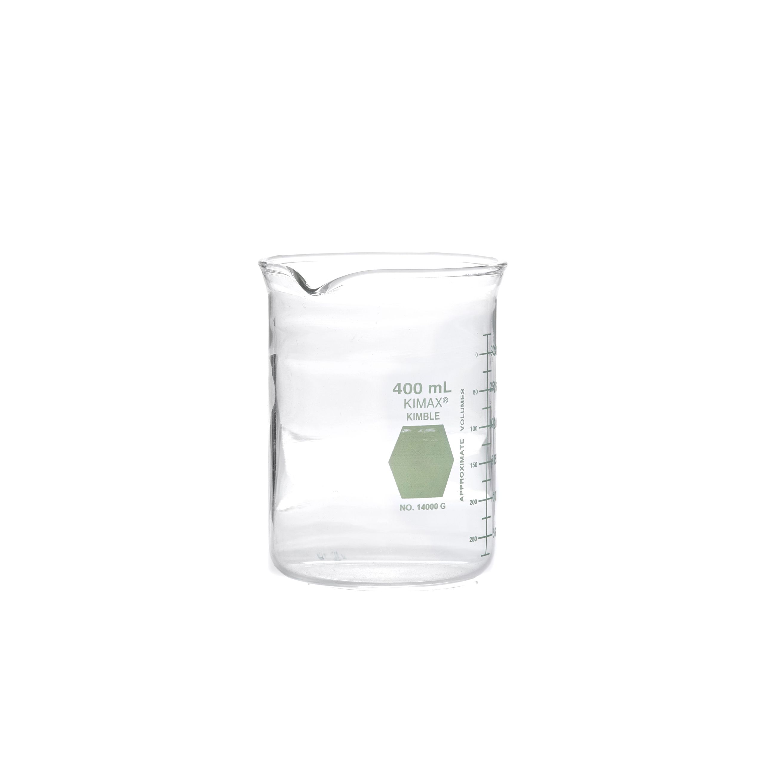 VASO DE PRECIPITADO DE 400ml (VERDE). KIMAX