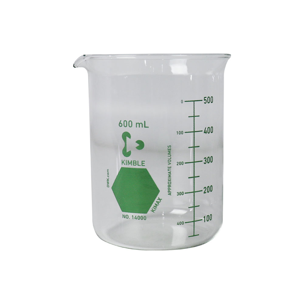 VASO DE PRECIPITADO DE 600 ml (VERDE). KIMAX