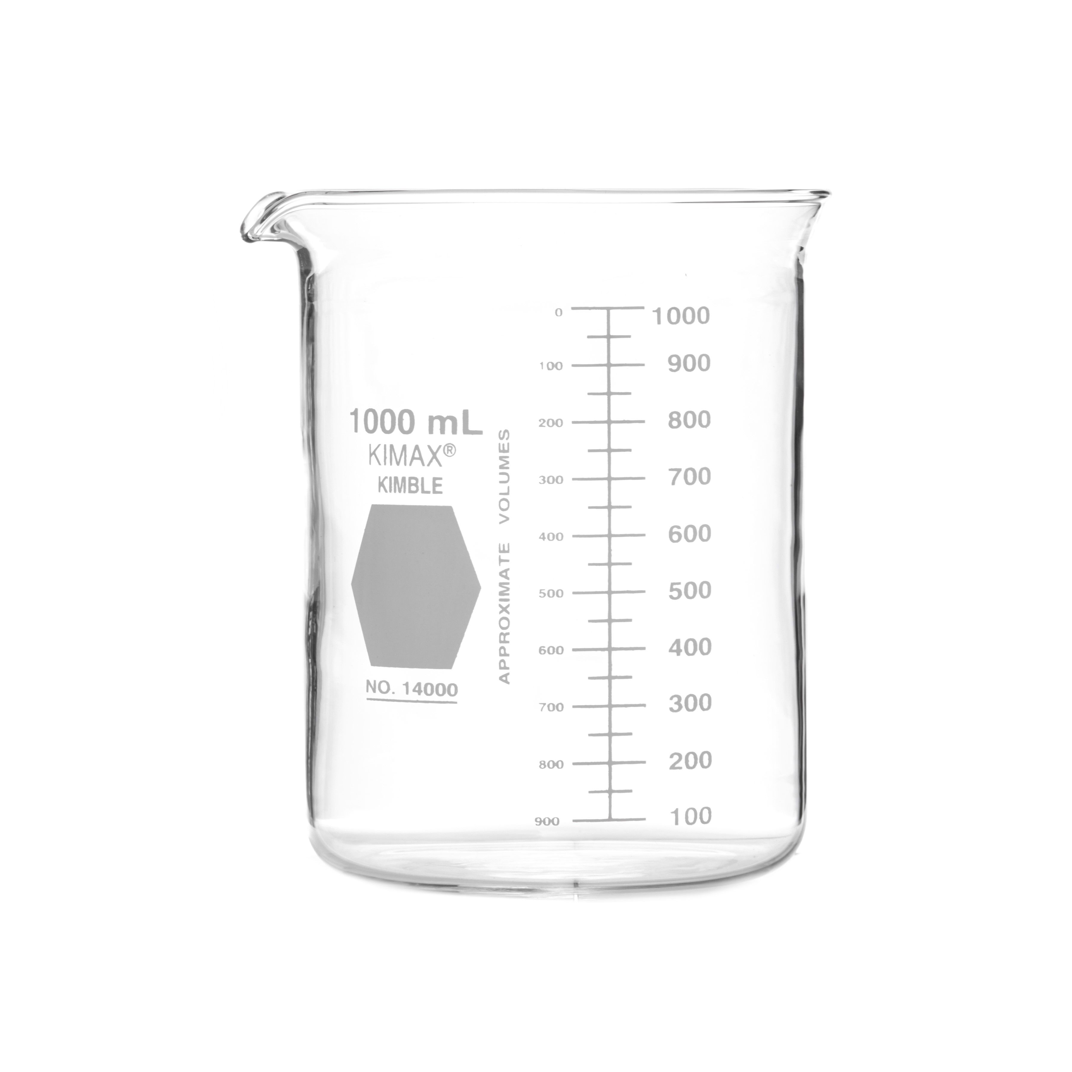 JUEGO DE VASOS DE PRECIPITADO 50, 100, 250, 600 Y 1000ml. KIMAX