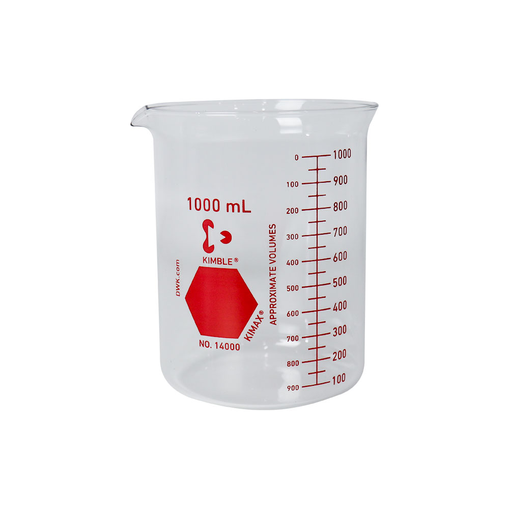 VASO DE PRECIPITADO DE 1 l (ROJO). KIMAX
