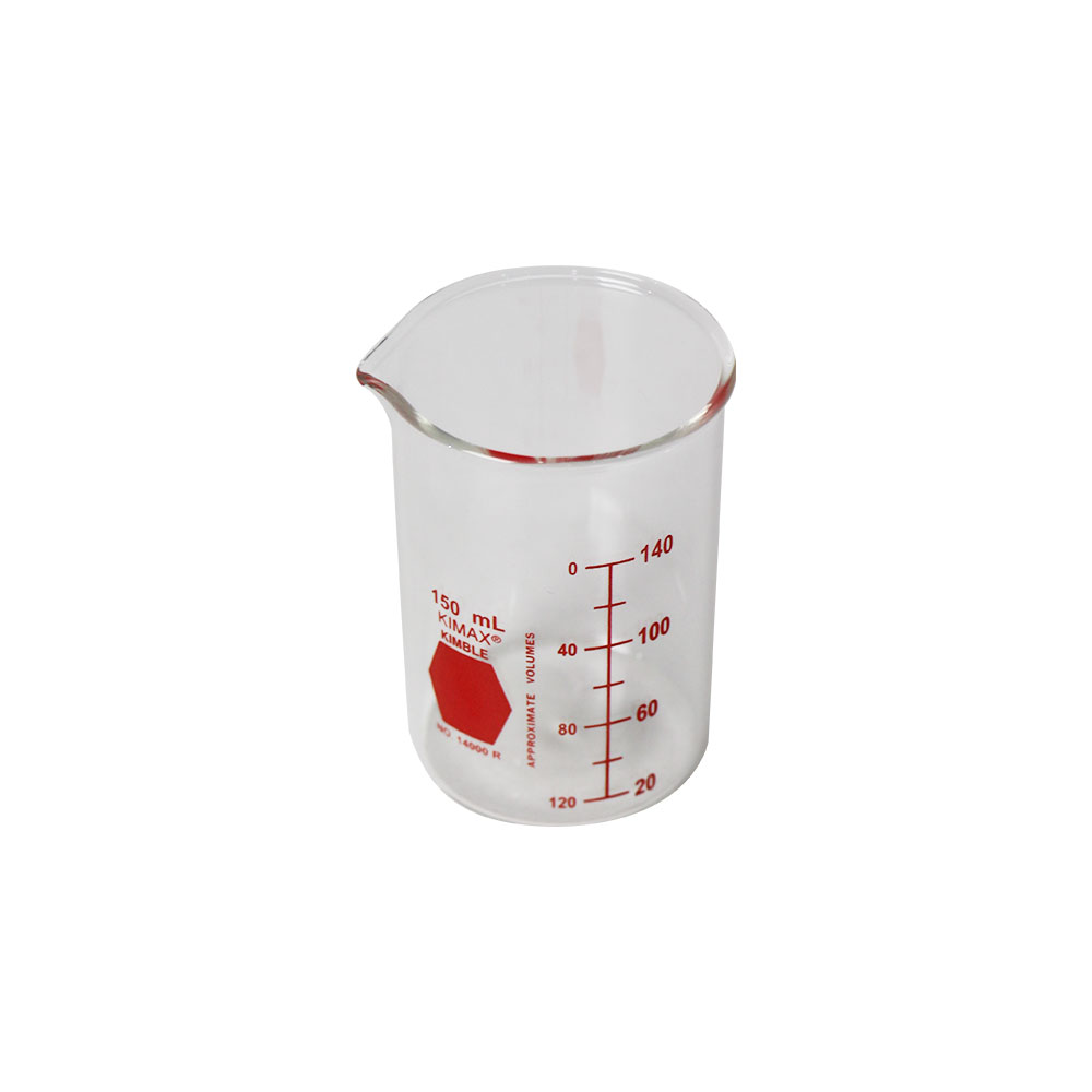 VASO DE PRECIPITADO DE 150 ml (ROJO). KIMAX