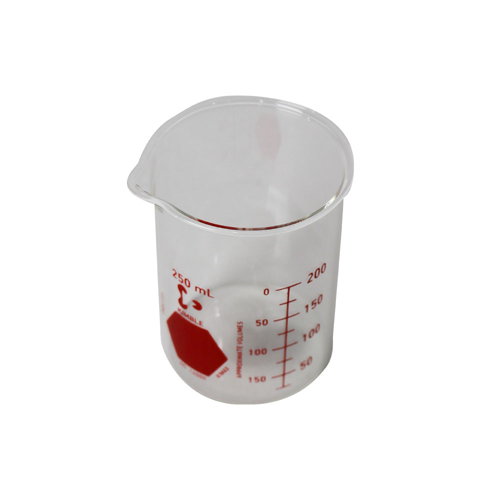 VASO DE PRECIPITADO DE 250 ml (ROJO). KIMAX