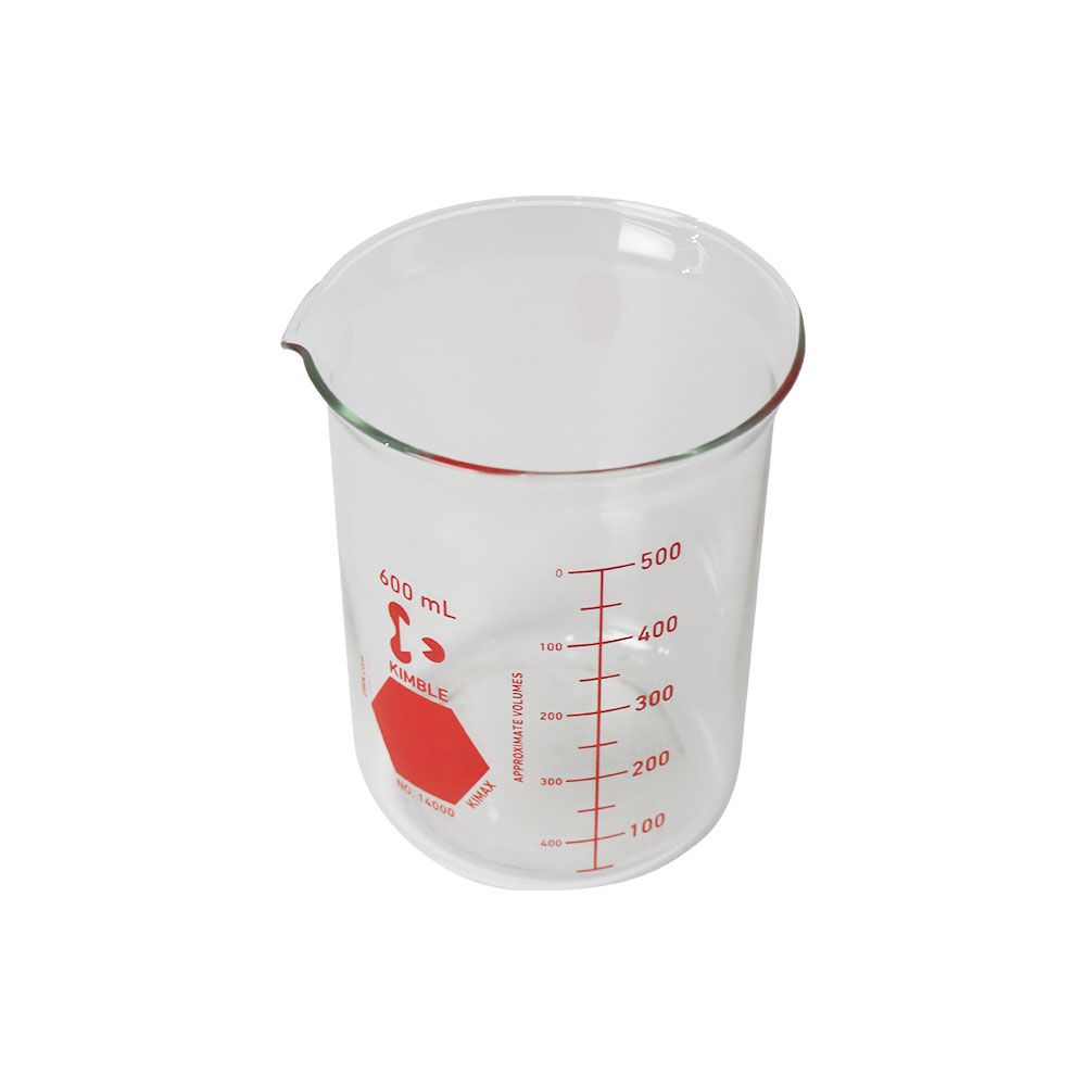 VASO DE PRECIPITADO DE 600 ml (ROJO). KIMAX